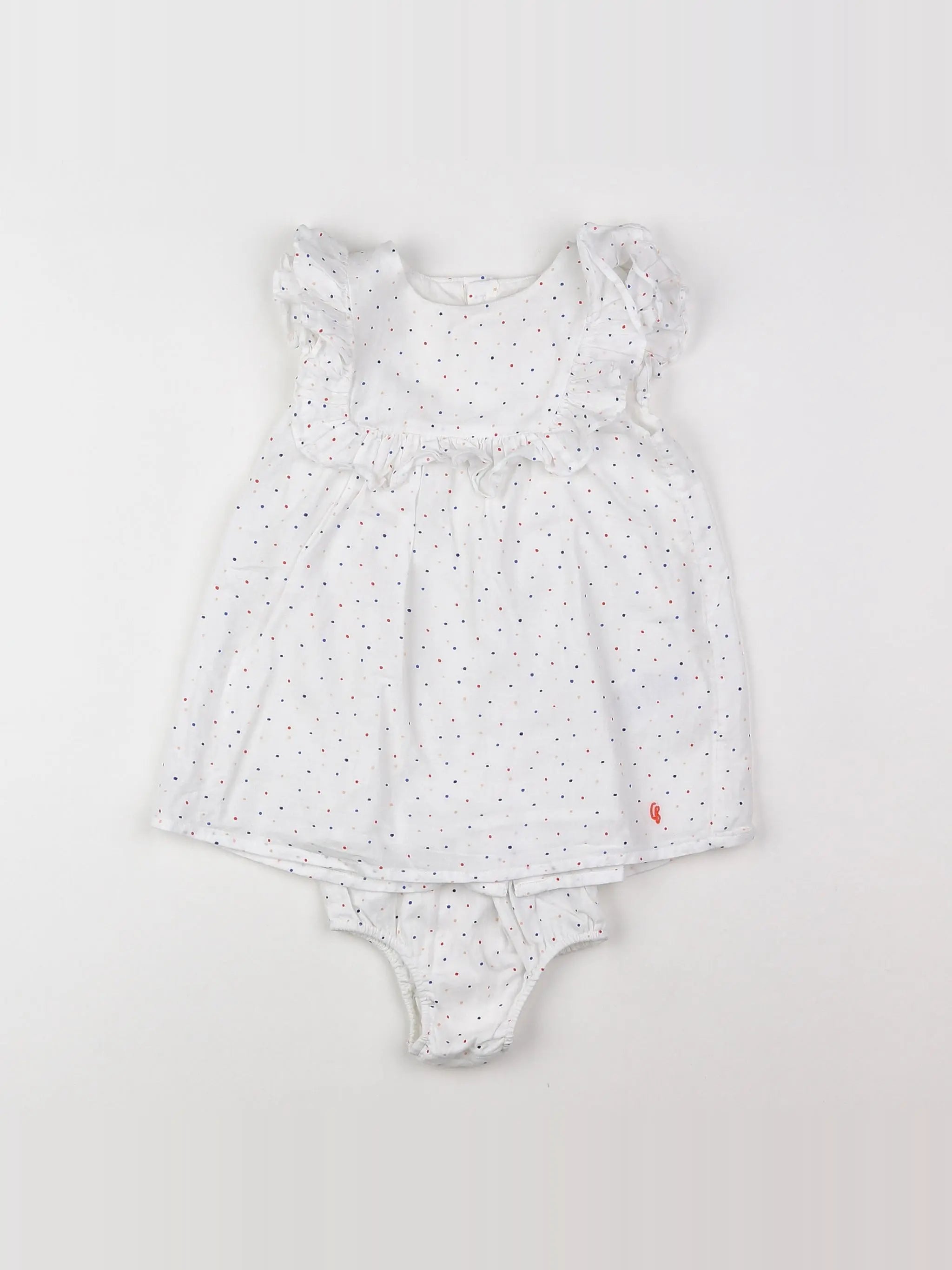 Carrément Beau - robe blanc - 12 mois