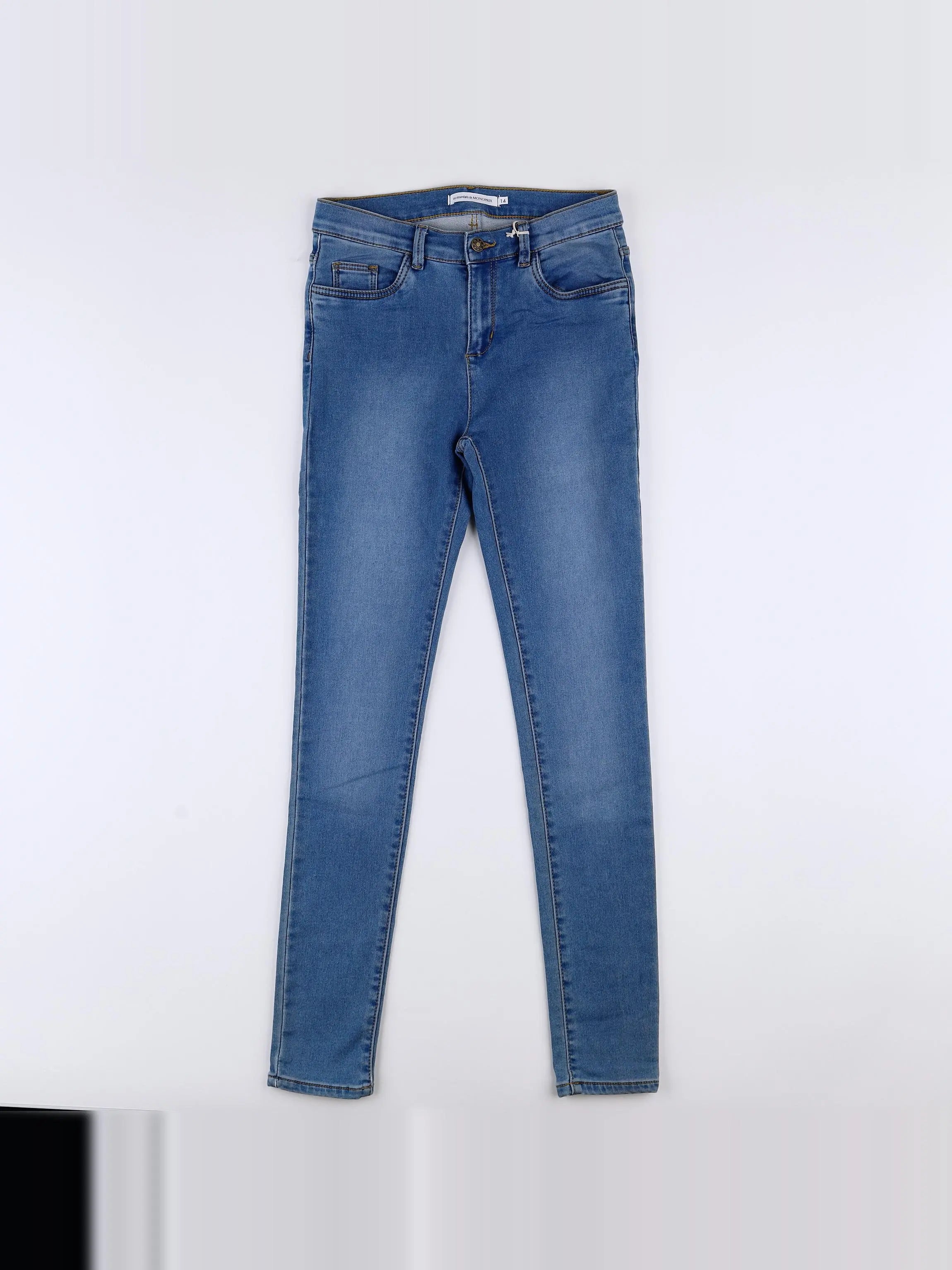 Monoprix - jean bleu (état neuf) - 14 ans