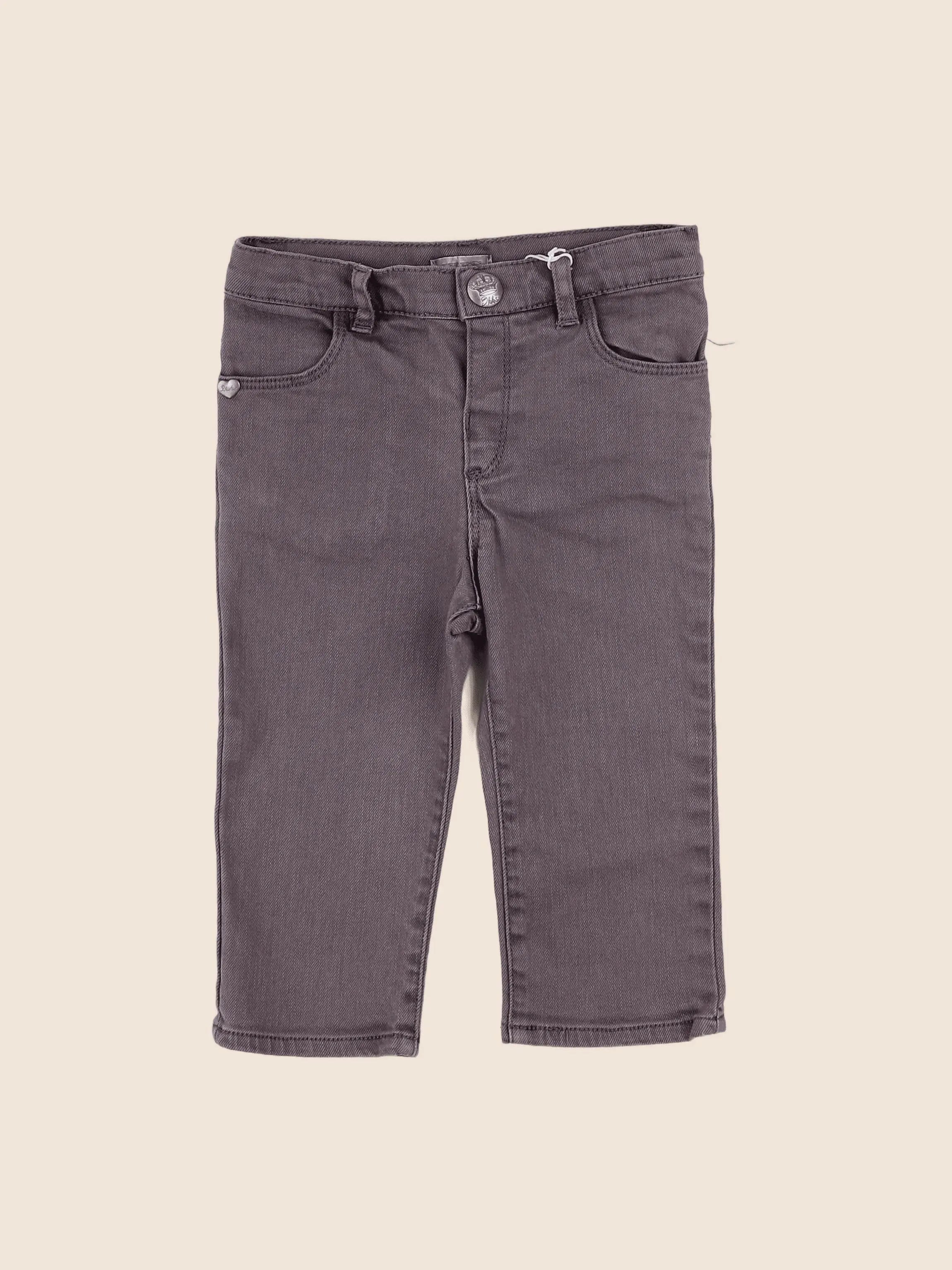 IKKS - jean gris (état neuf) - 12 mois