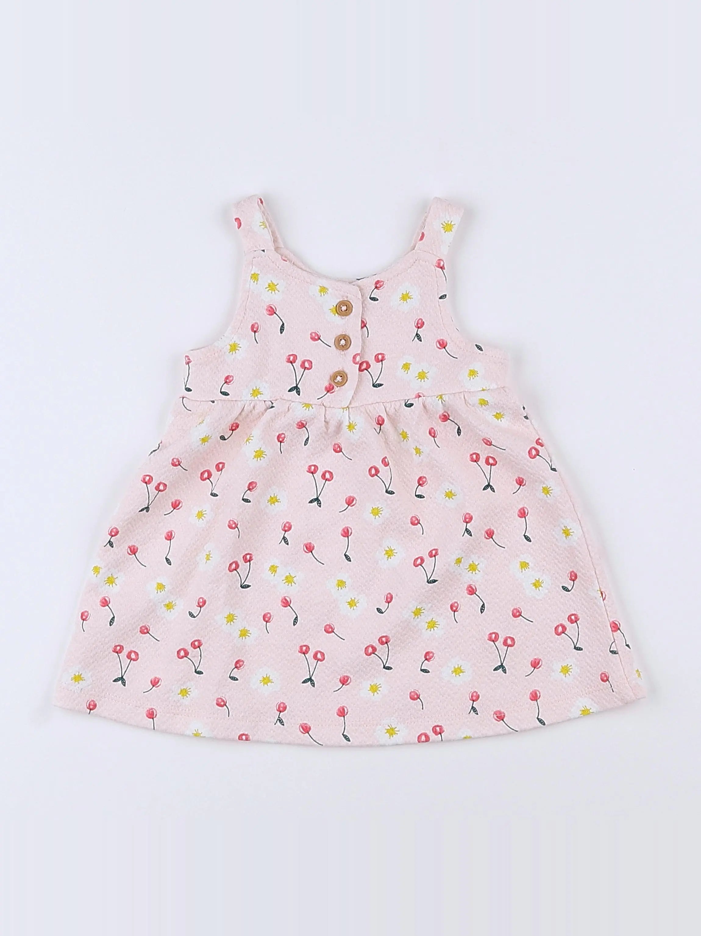 Vertbaudet - robe rose - 3 mois
