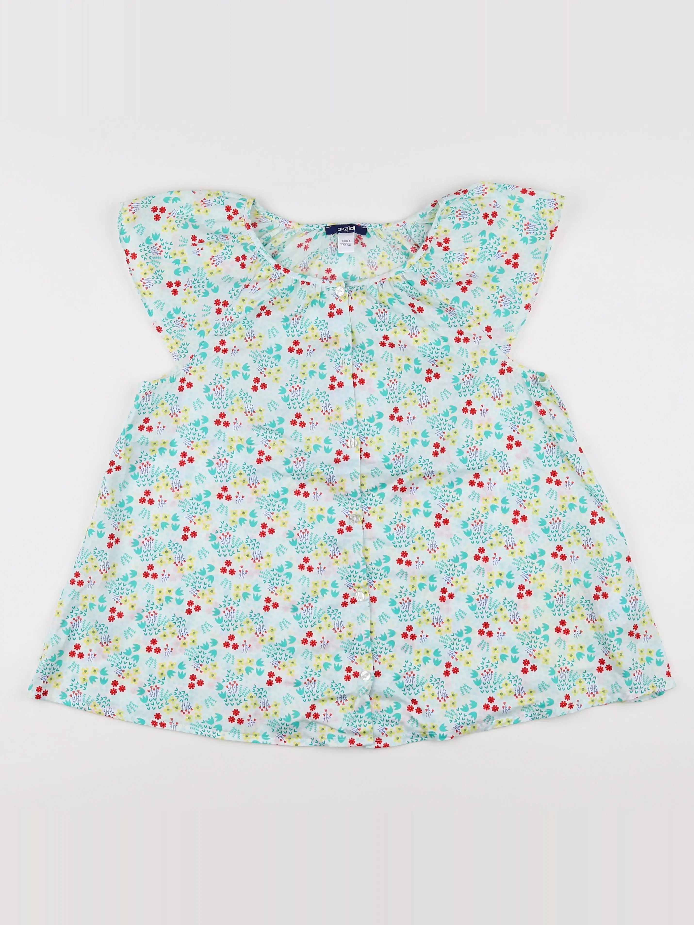 Okaidi - blouse multicolore - 14 ans