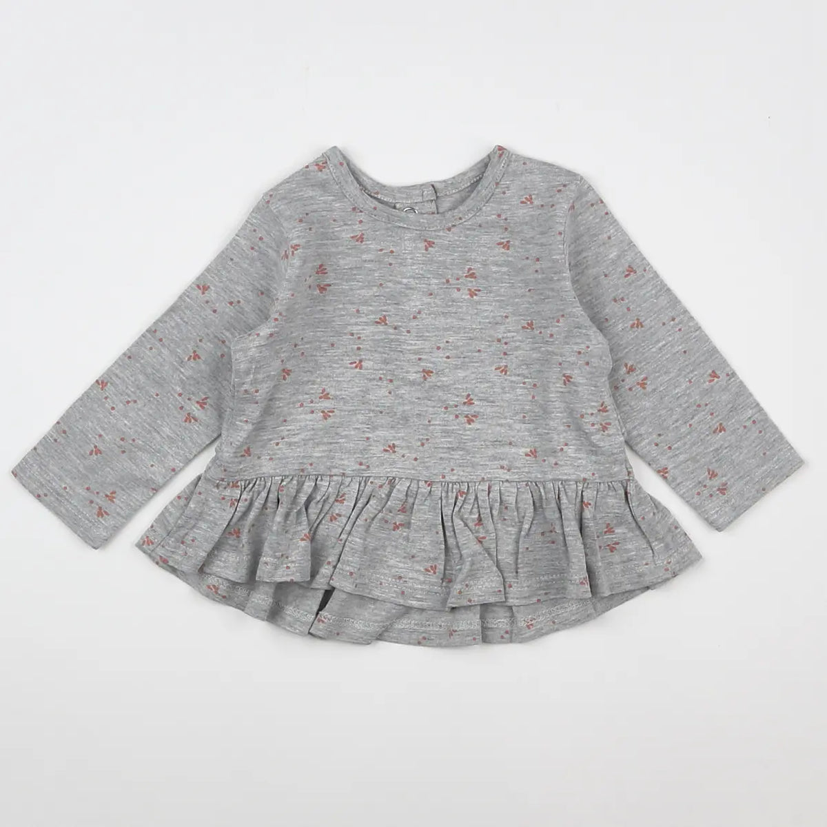 Vertbaudet - tee-shirt gris - 6 mois