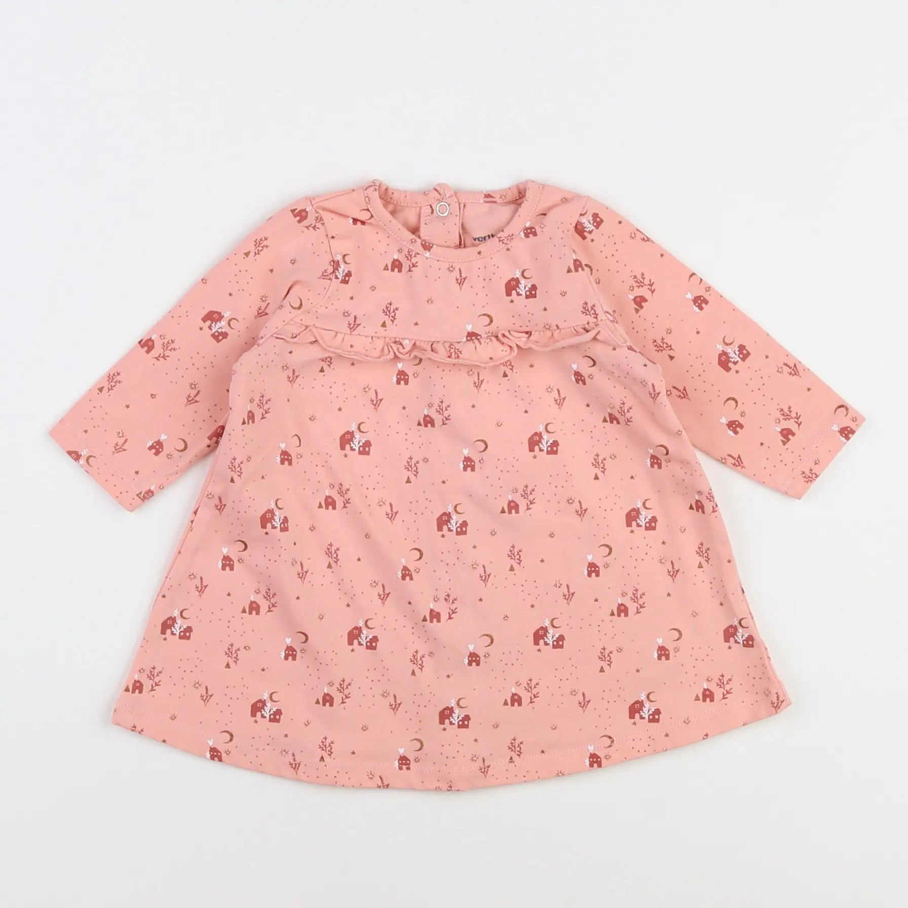 Vertbaudet - robe rose - 3 mois
