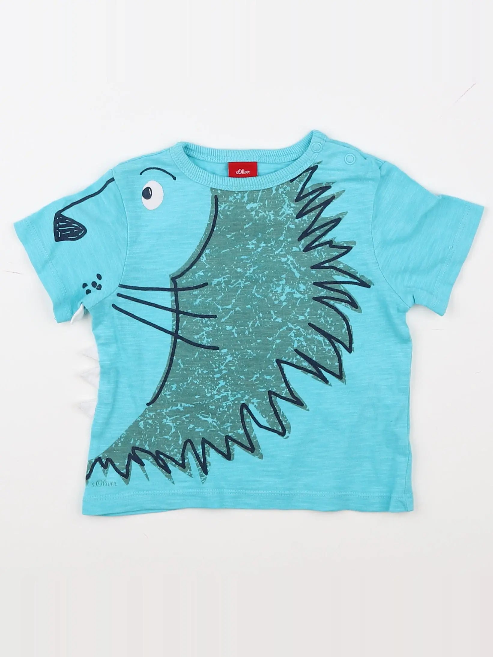 s.Oliver - tee-shirt bleu - 12 mois