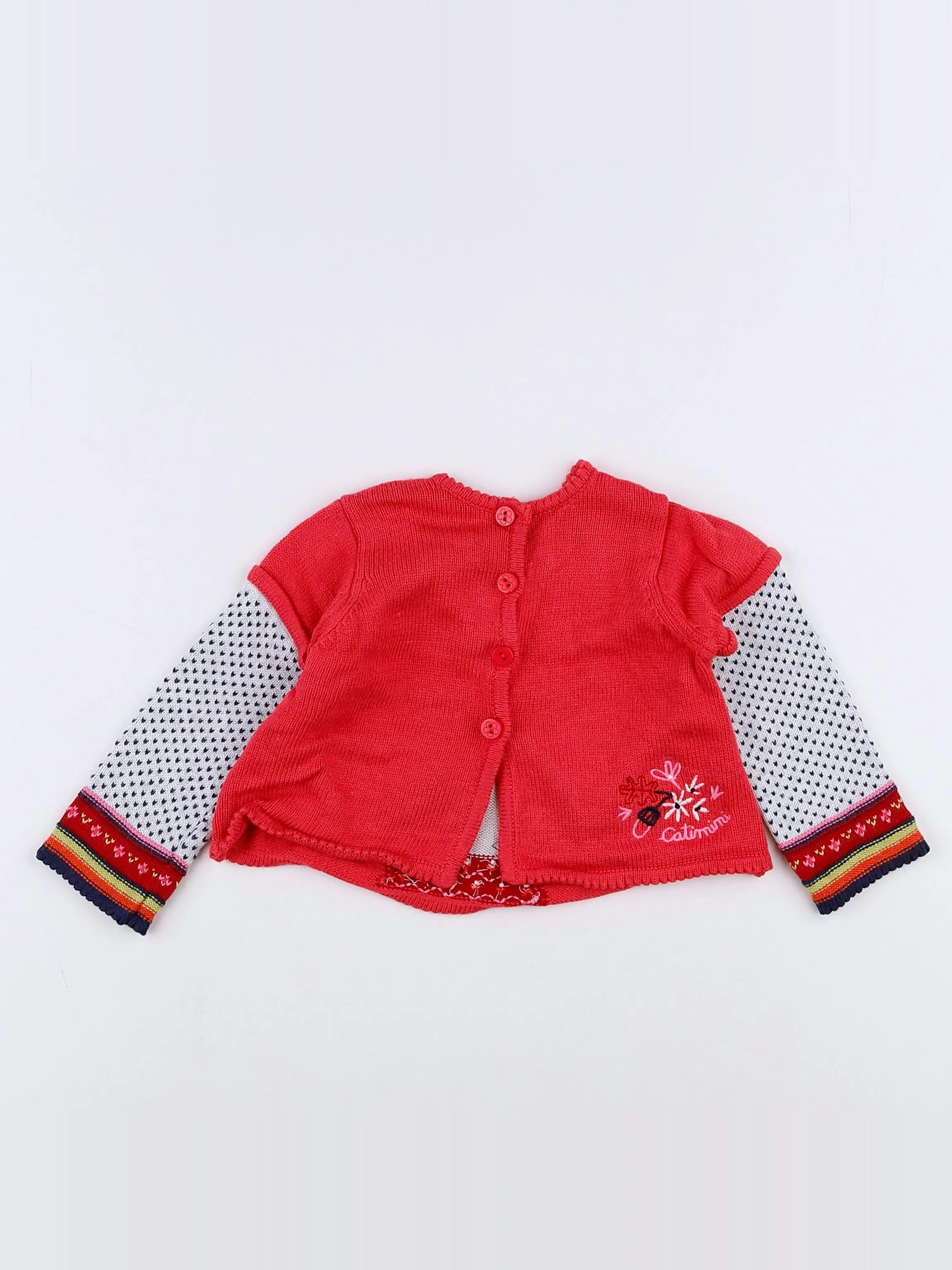 Catimini - gilet rose - 9 mois