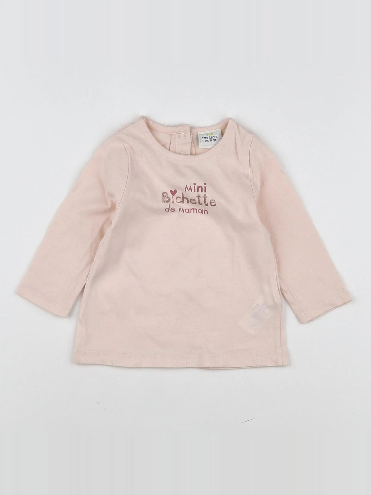 Tape à l'oeil - tee-shirt rose - 12 mois