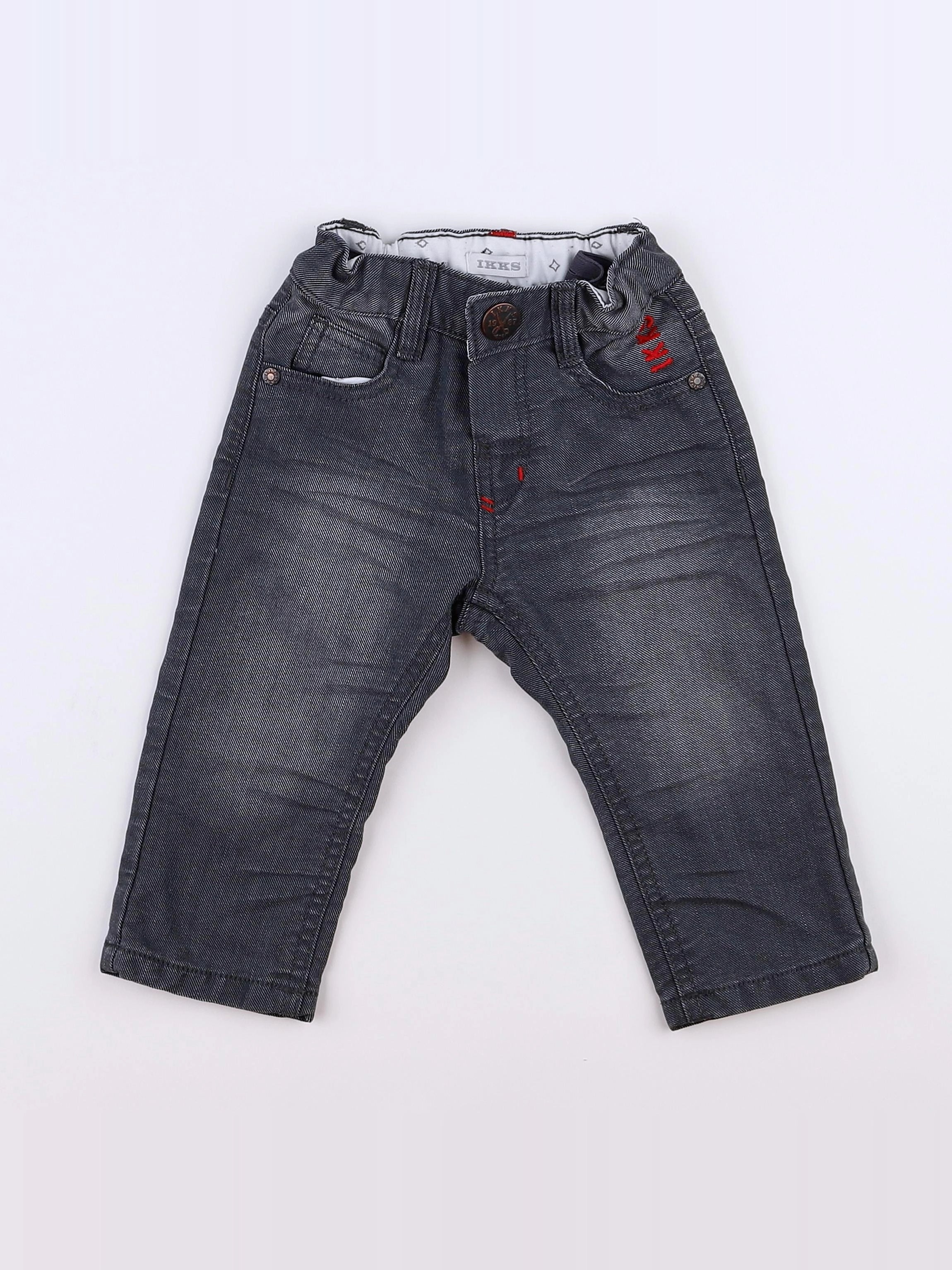 IKKS - jean gris - 6 mois