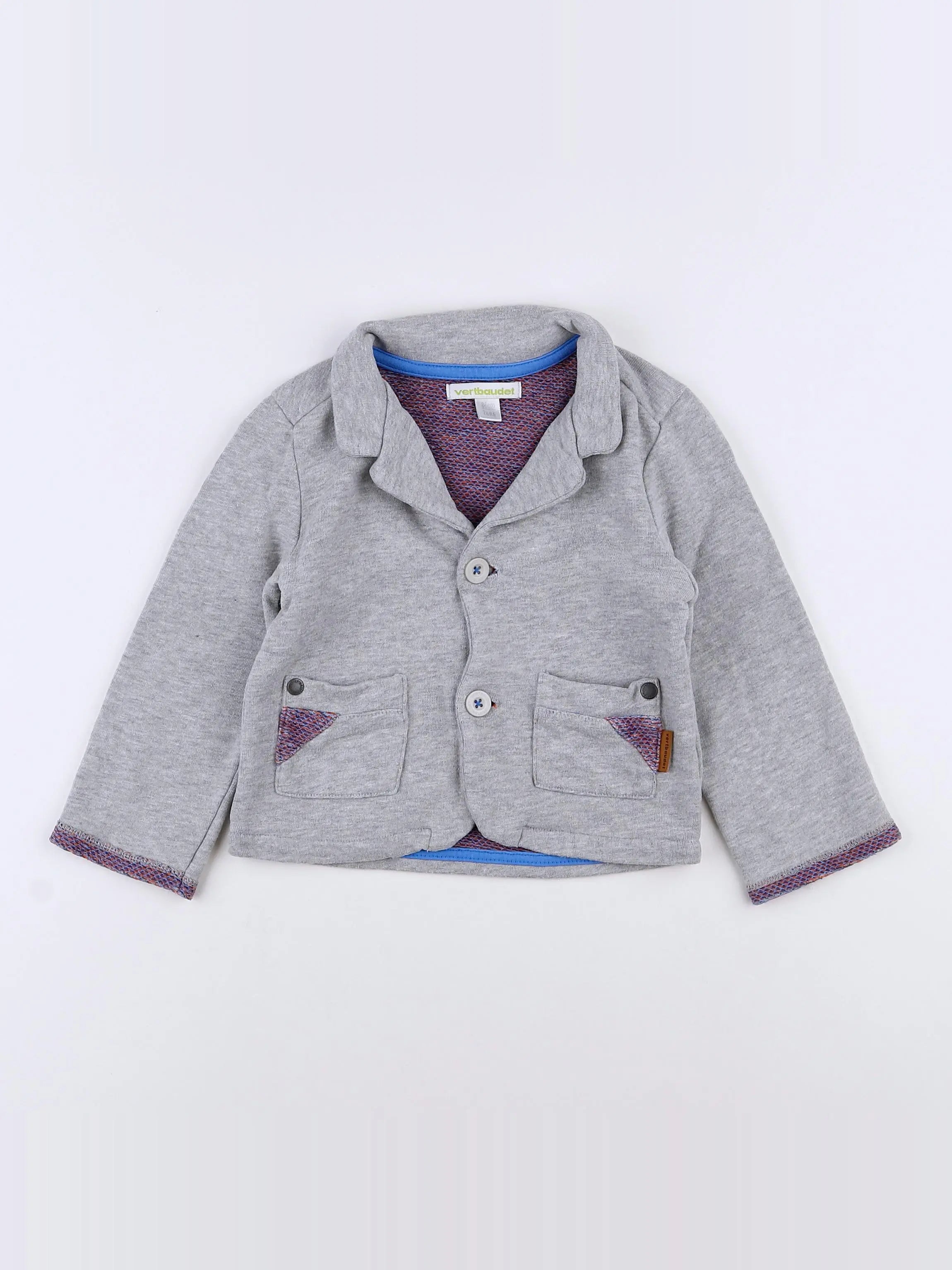 Vertbaudet - veste gris - 2 ans