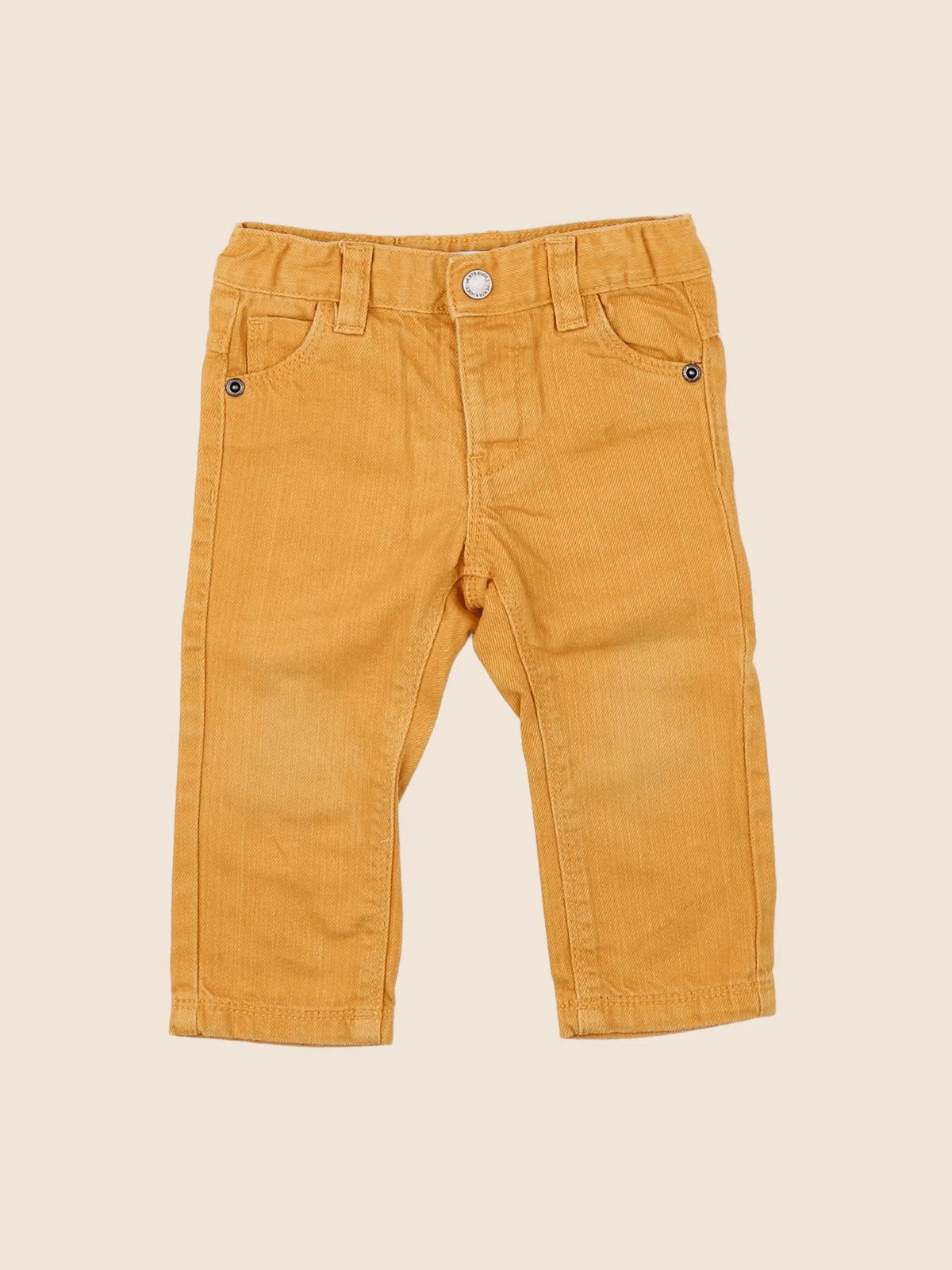 Vertbaudet - jean orange - 9 mois