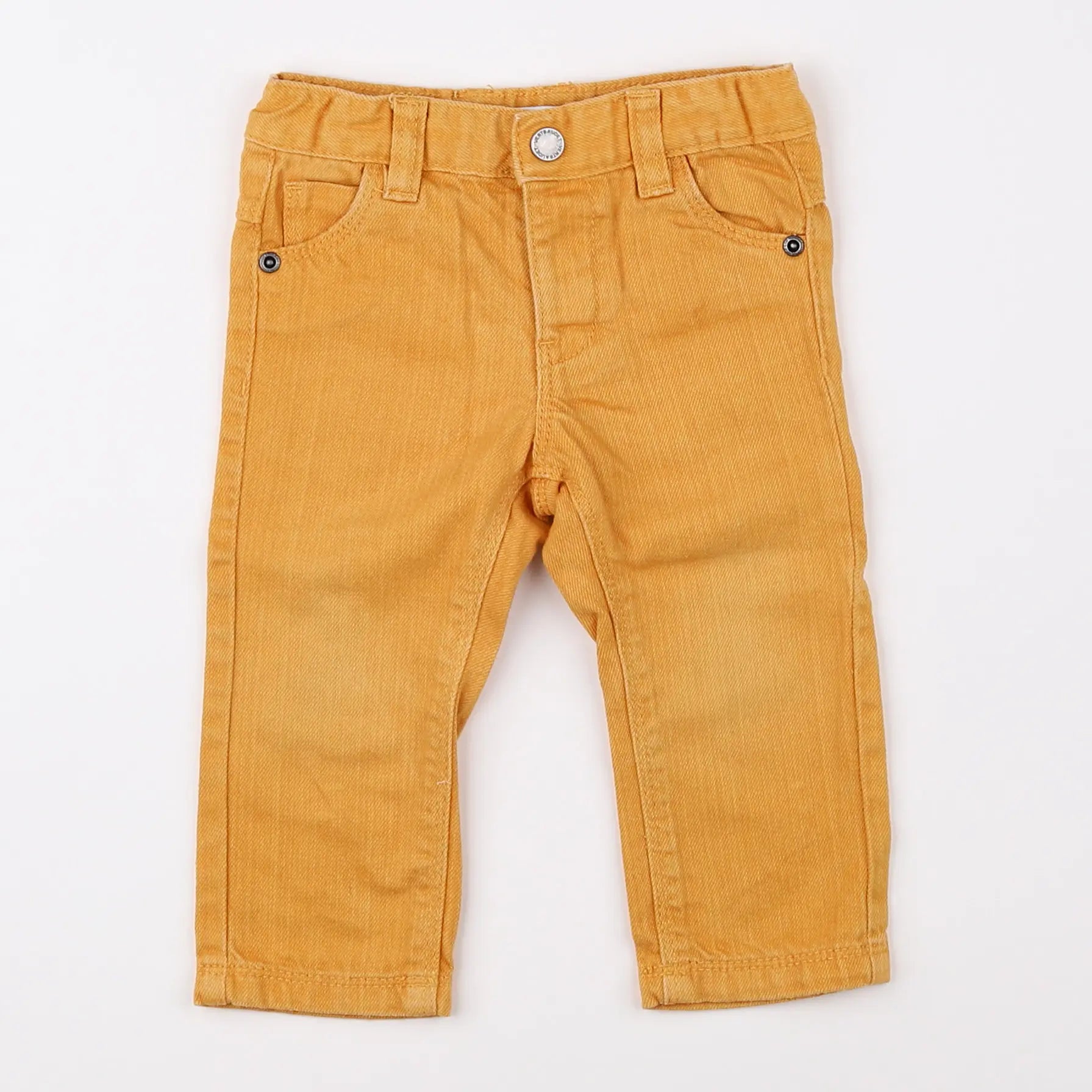 Vertbaudet - jean orange - 9 mois
