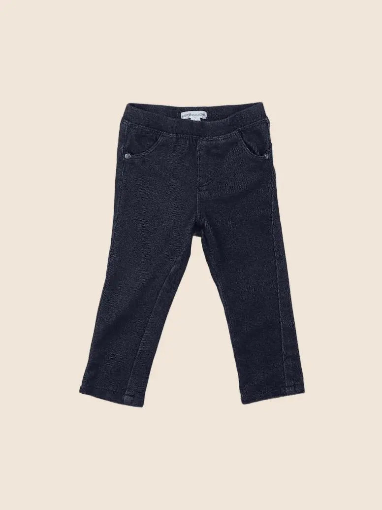 Vertbaudet - jegging bleu - 12 mois