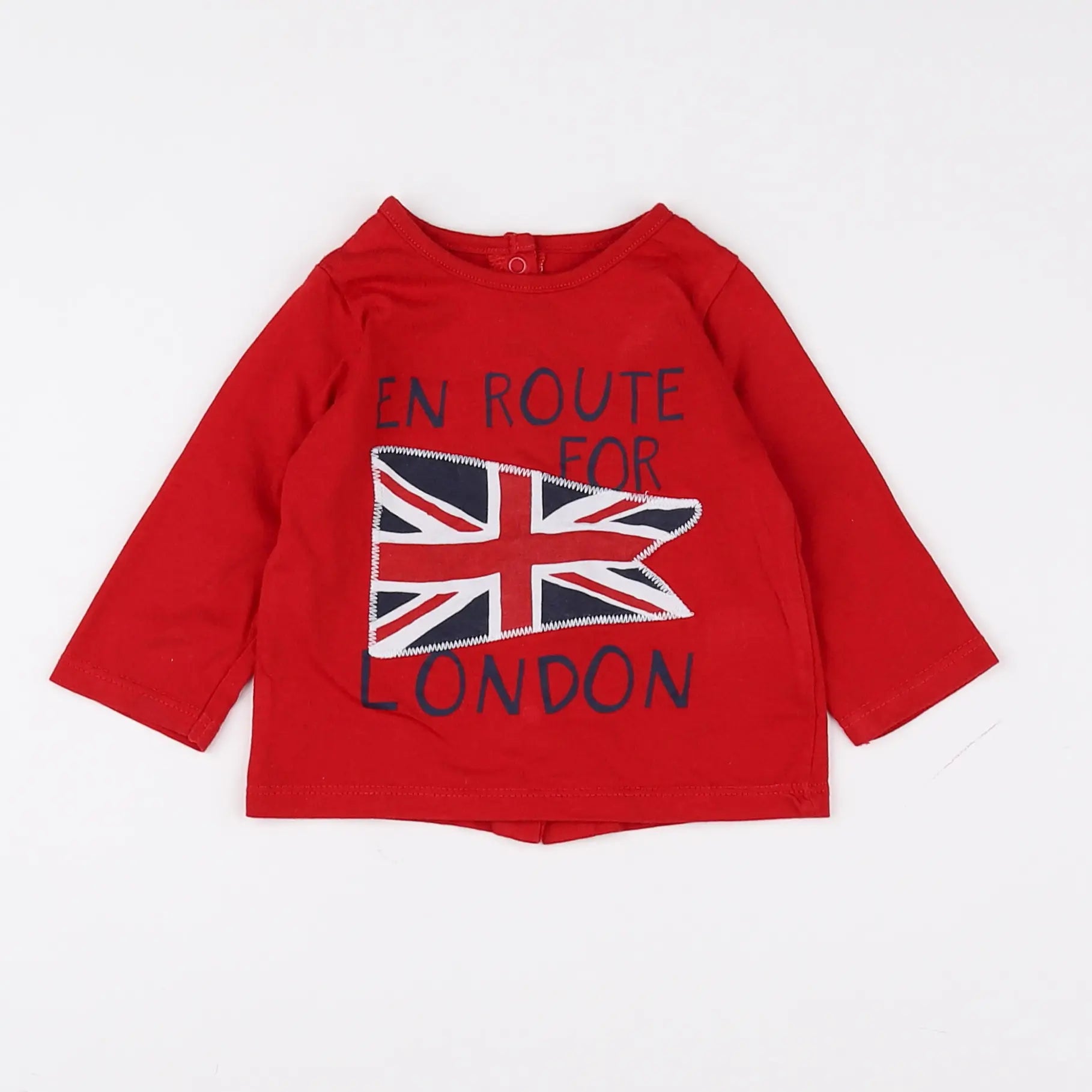 Vertbaudet - tee-shirt rouge - 3 mois
