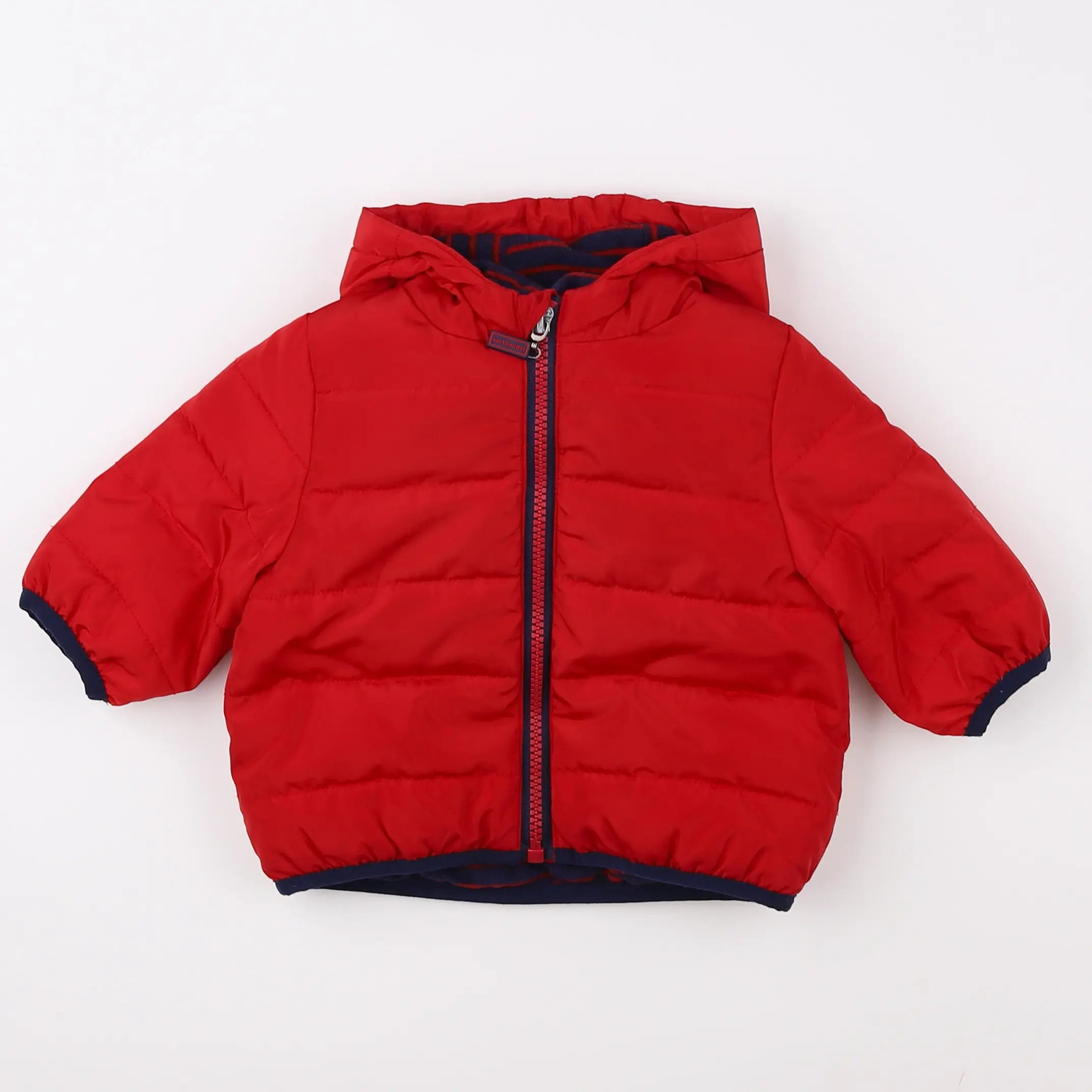 Vertbaudet - doudoune rouge - 3 mois