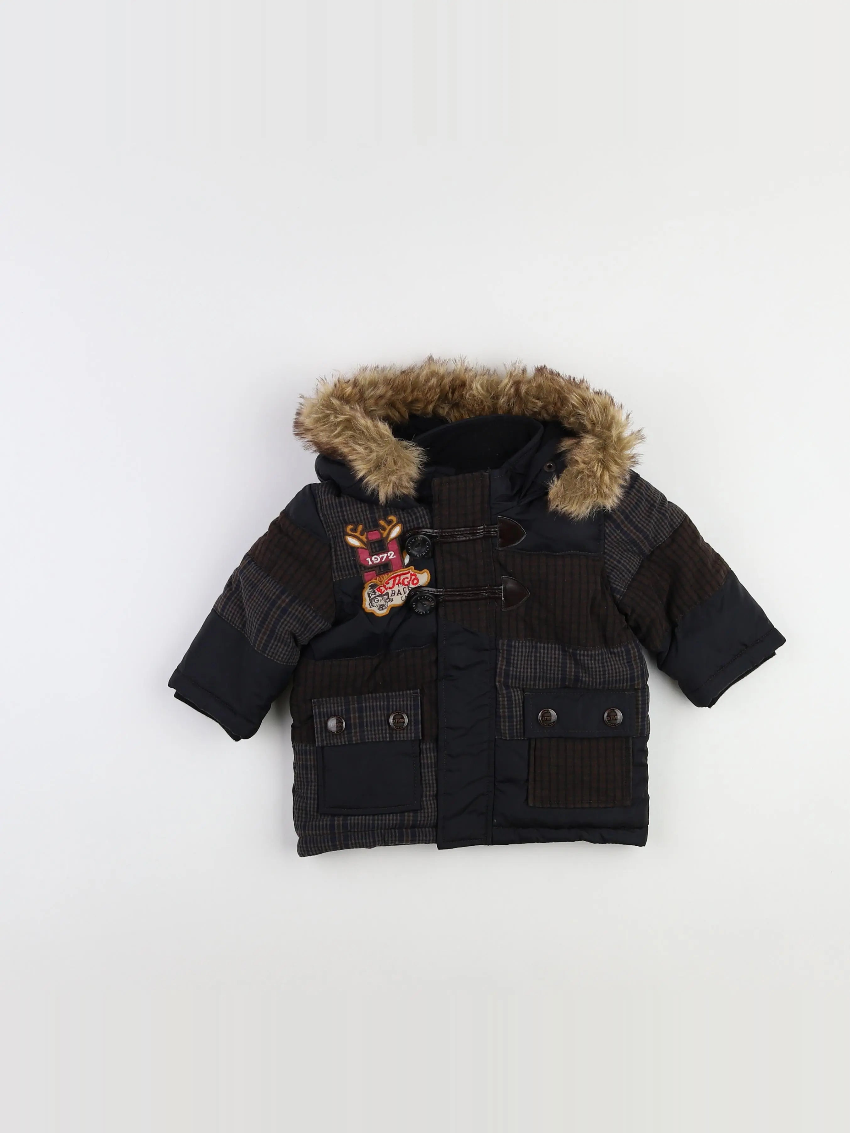 Catimini - parka marron - 6 mois