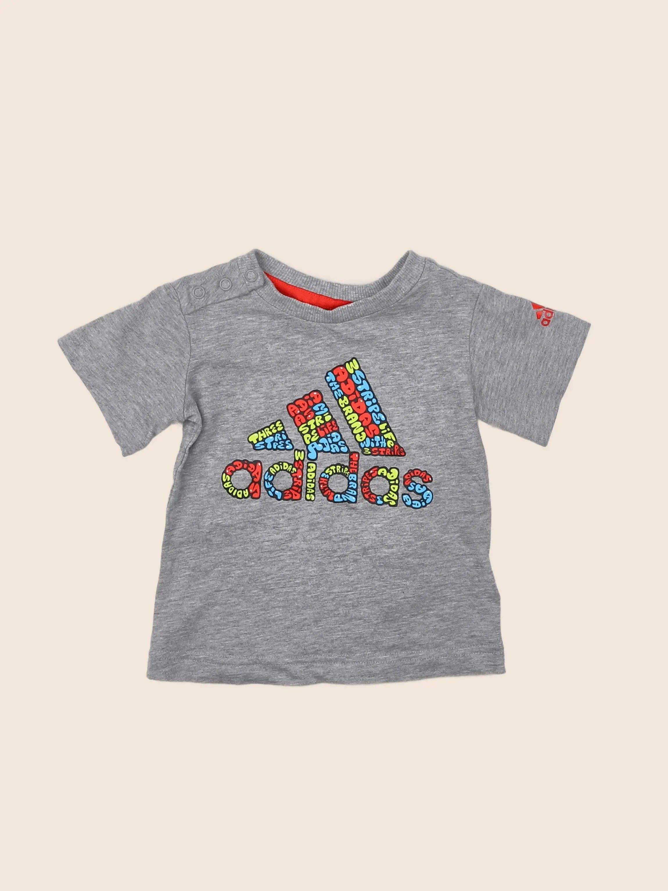 Adidas - tee-shirt gris - 3/6 mois