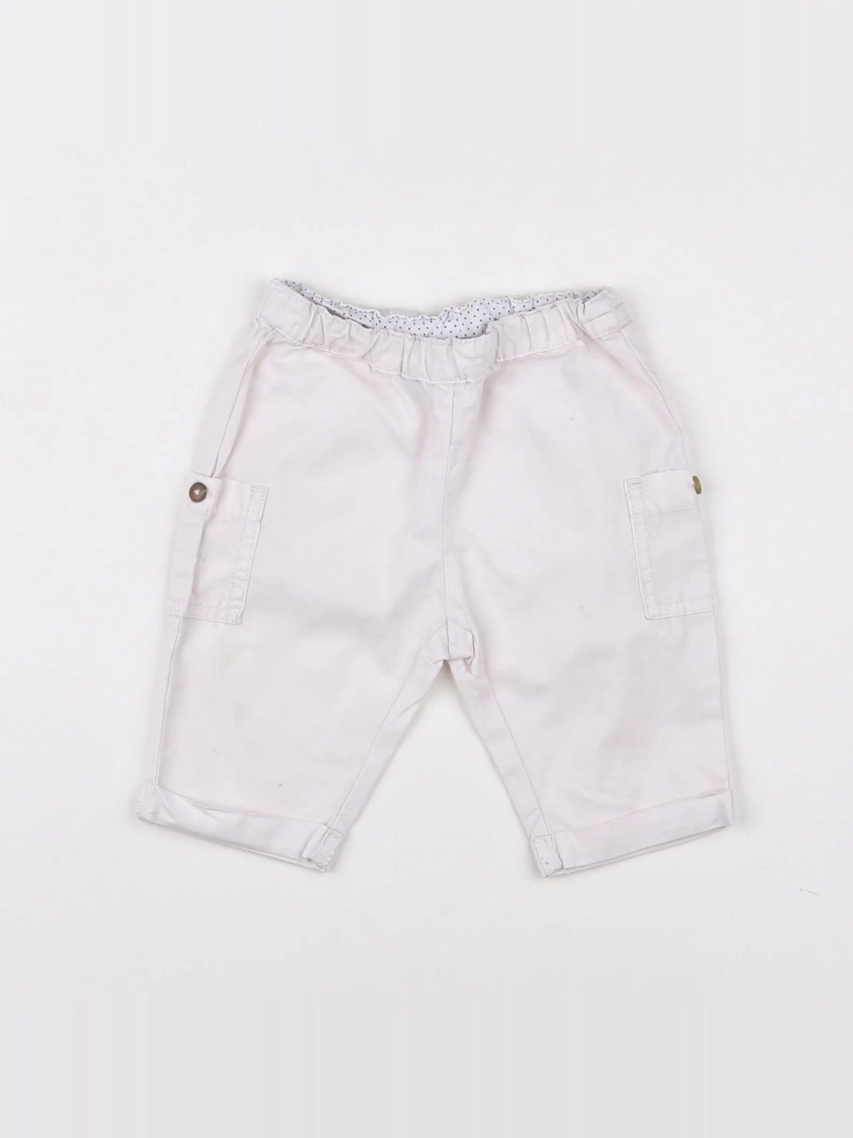 Petit Bateau - pantalon blanc - 3 mois