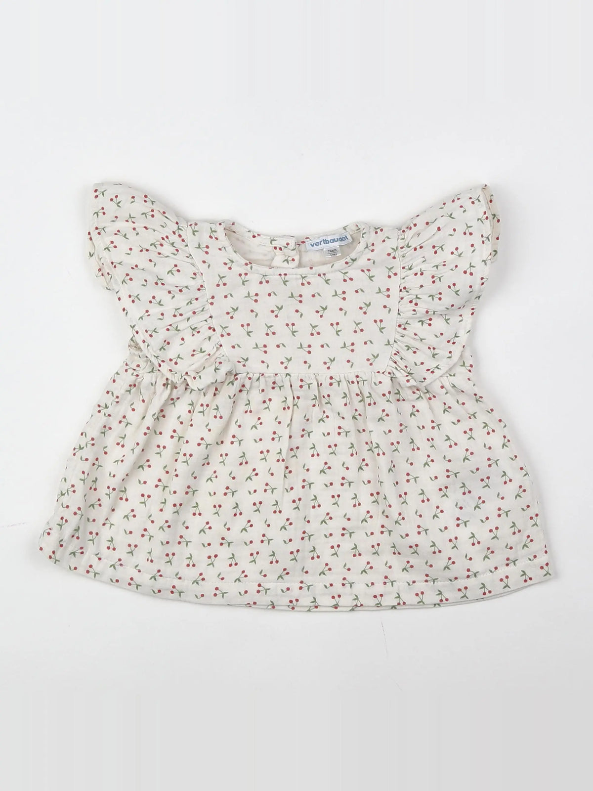 Vertbaudet - blouse blanc - 12 mois