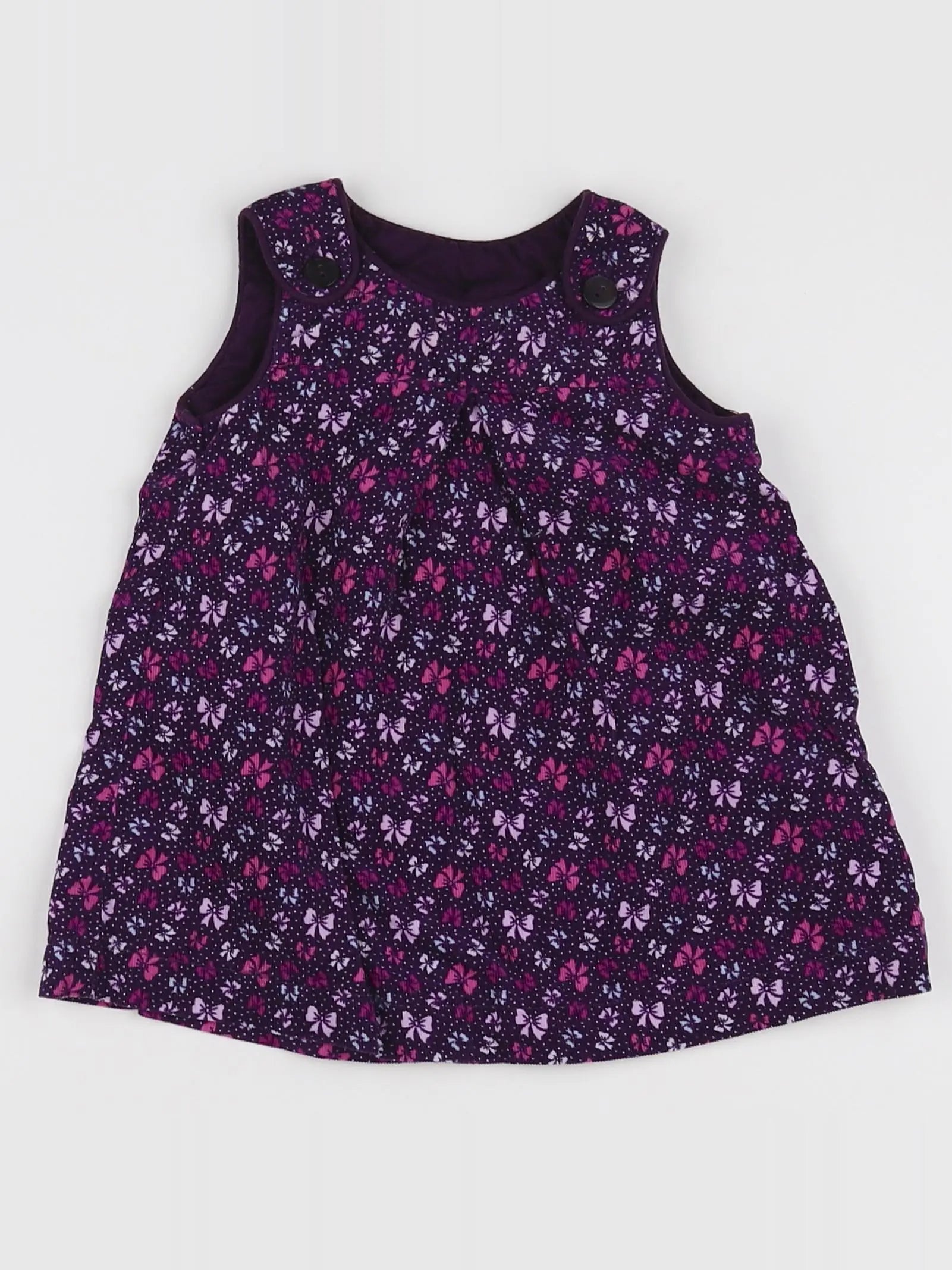 H&M - robe violet - 4/6 mois