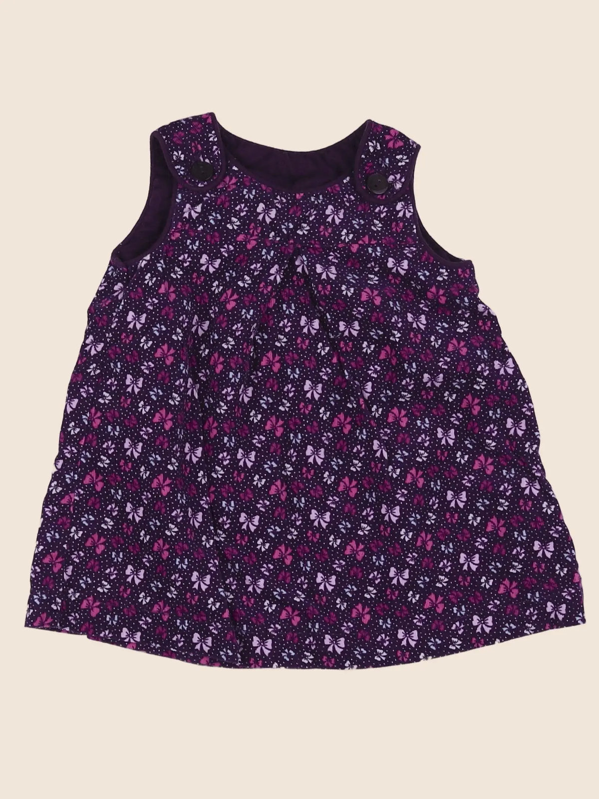 H&M - robe violet - 4/6 mois