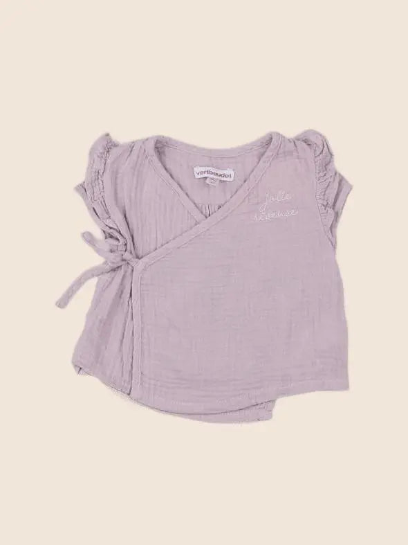 Vertbaudet - tee-shirt violet - 3 mois
