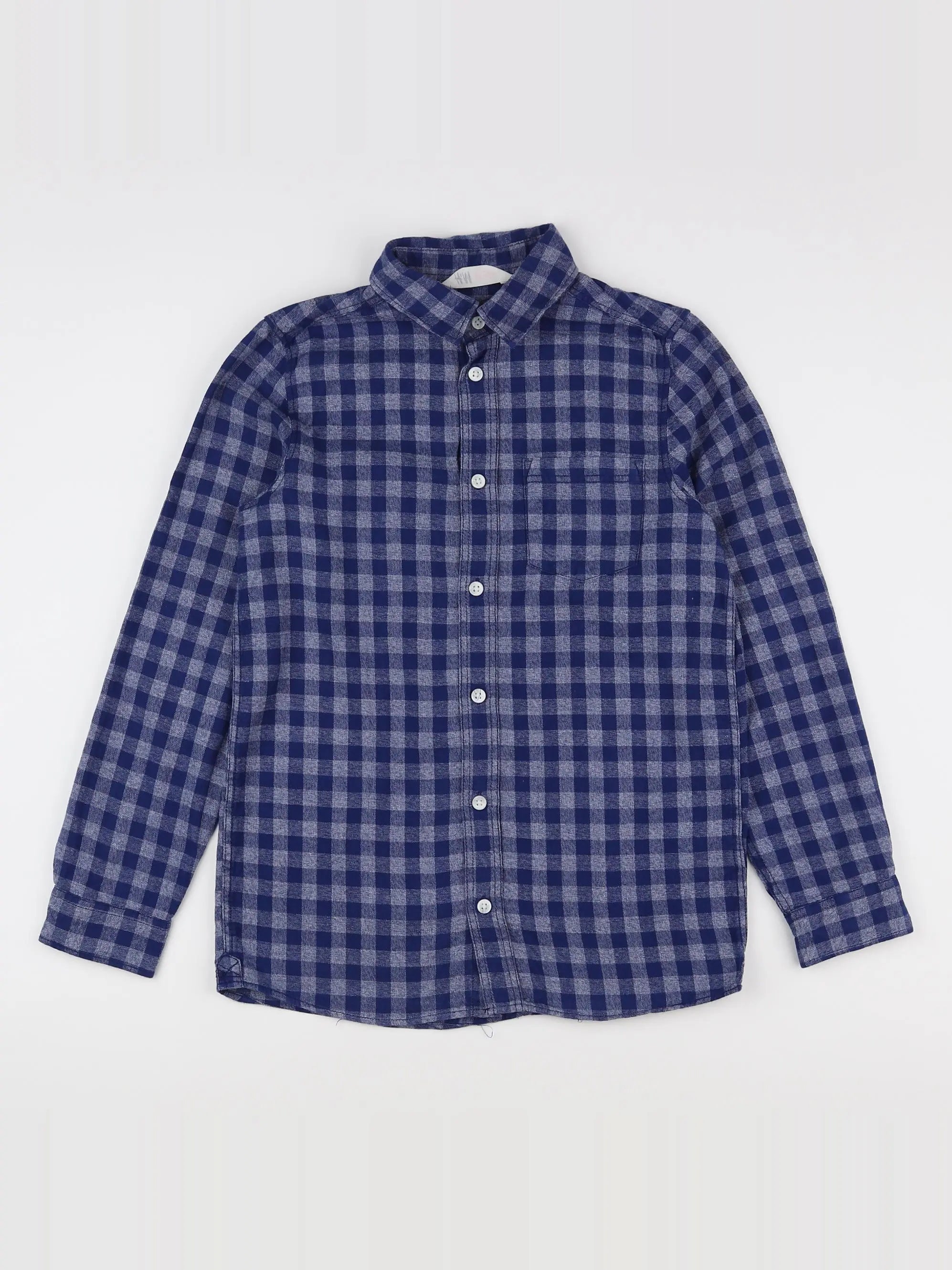 H&M - chemise bleu - 10/11 ans