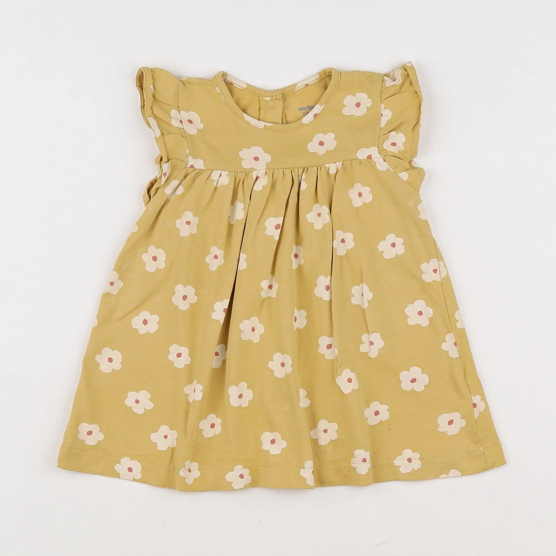 Vertbaudet - robe jaune - 6 mois