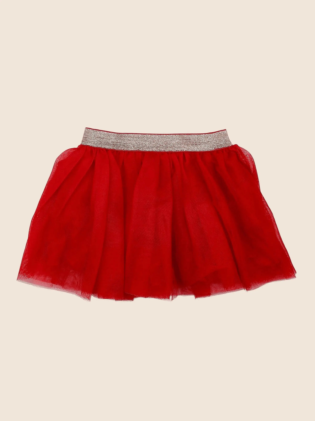 Vertbaudet - jupe rouge - 18 mois
