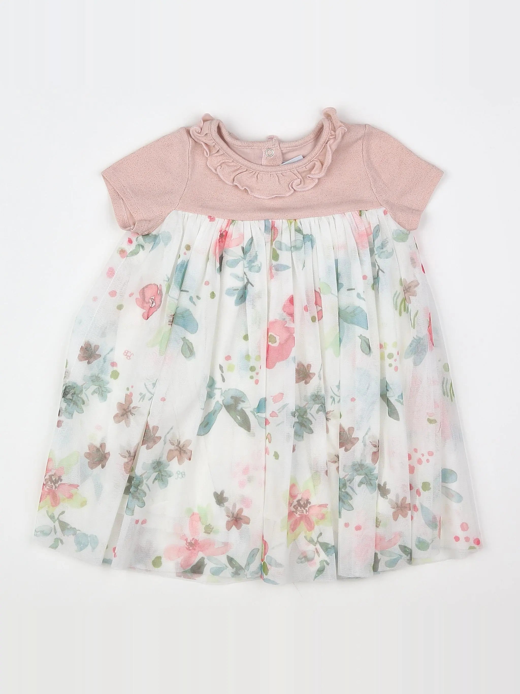 Petit Bateau - robe rose - 18 mois