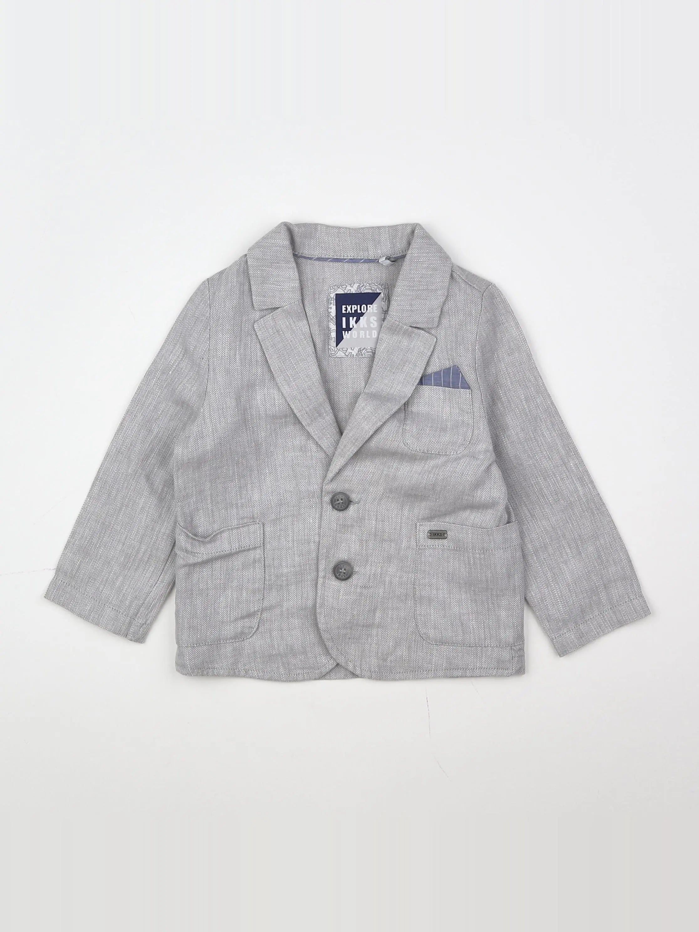 IKKS - veste gris - 18 mois