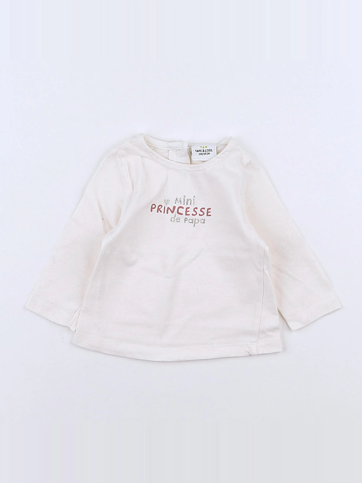 Tape à l'oeil - tee-shirt beige - 3 mois