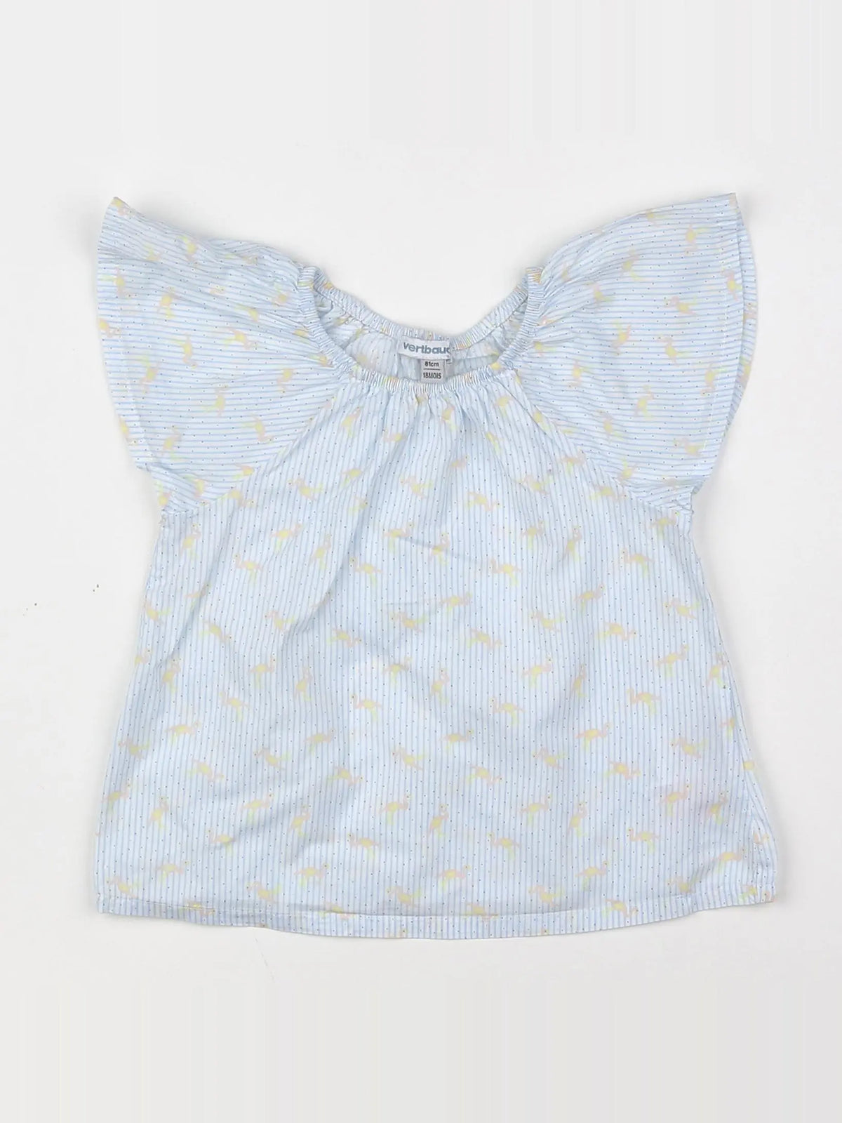 Vertbaudet - blouse bleu - 18 mois