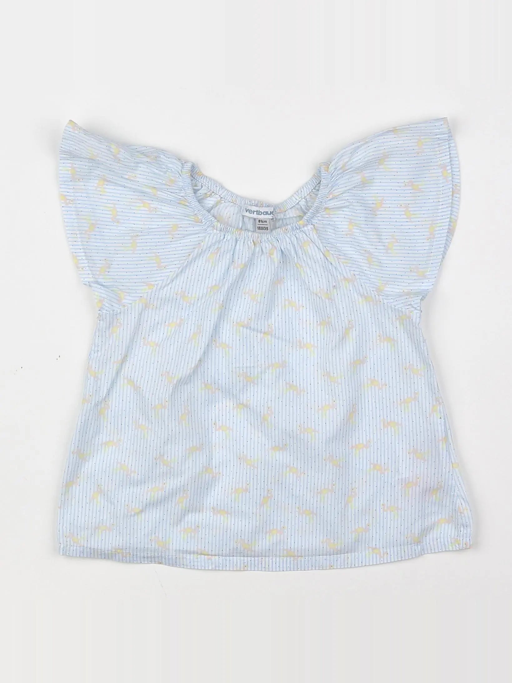 Vertbaudet - blouse bleu - 18 mois