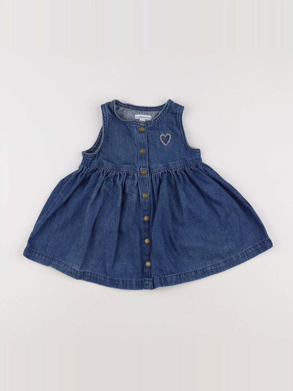 Vertbaudet - robe bleu - 18 mois