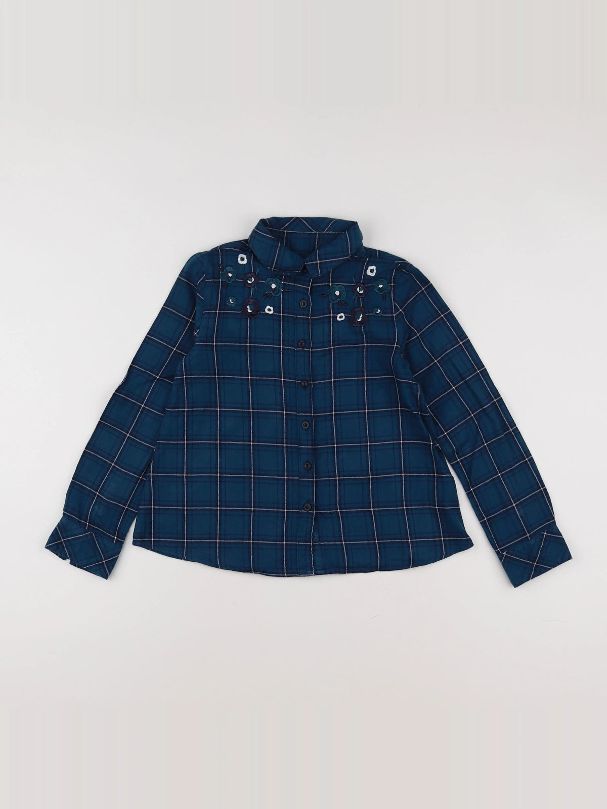 Vertbaudet - blouse bleu - 8 ans