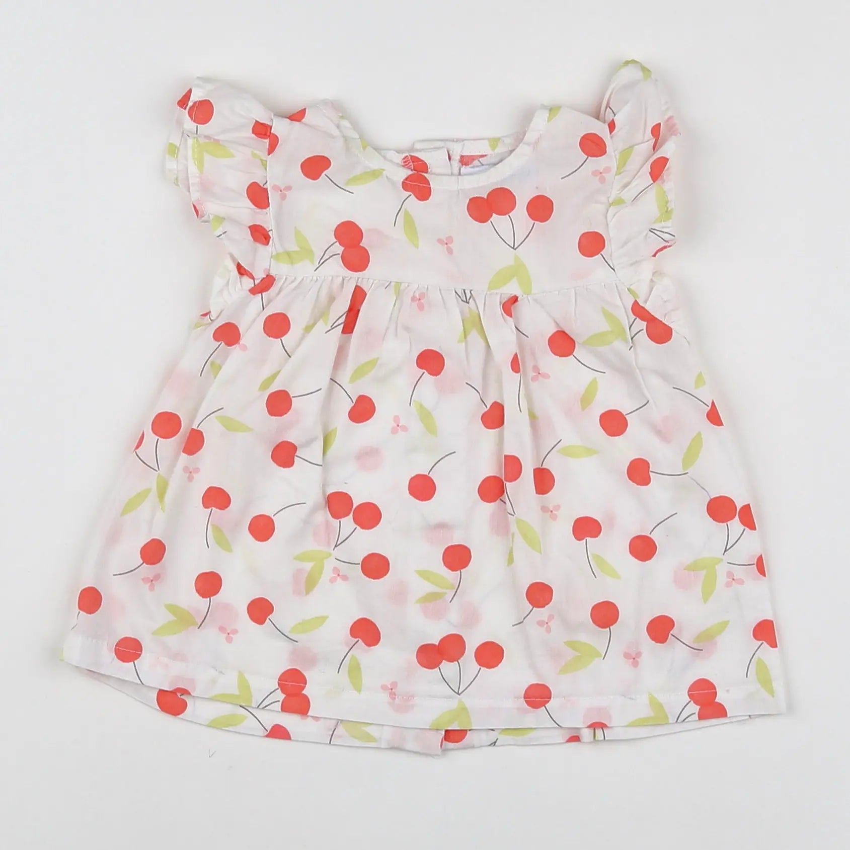 Vertbaudet - blouse multicolore, blanc - 18 mois