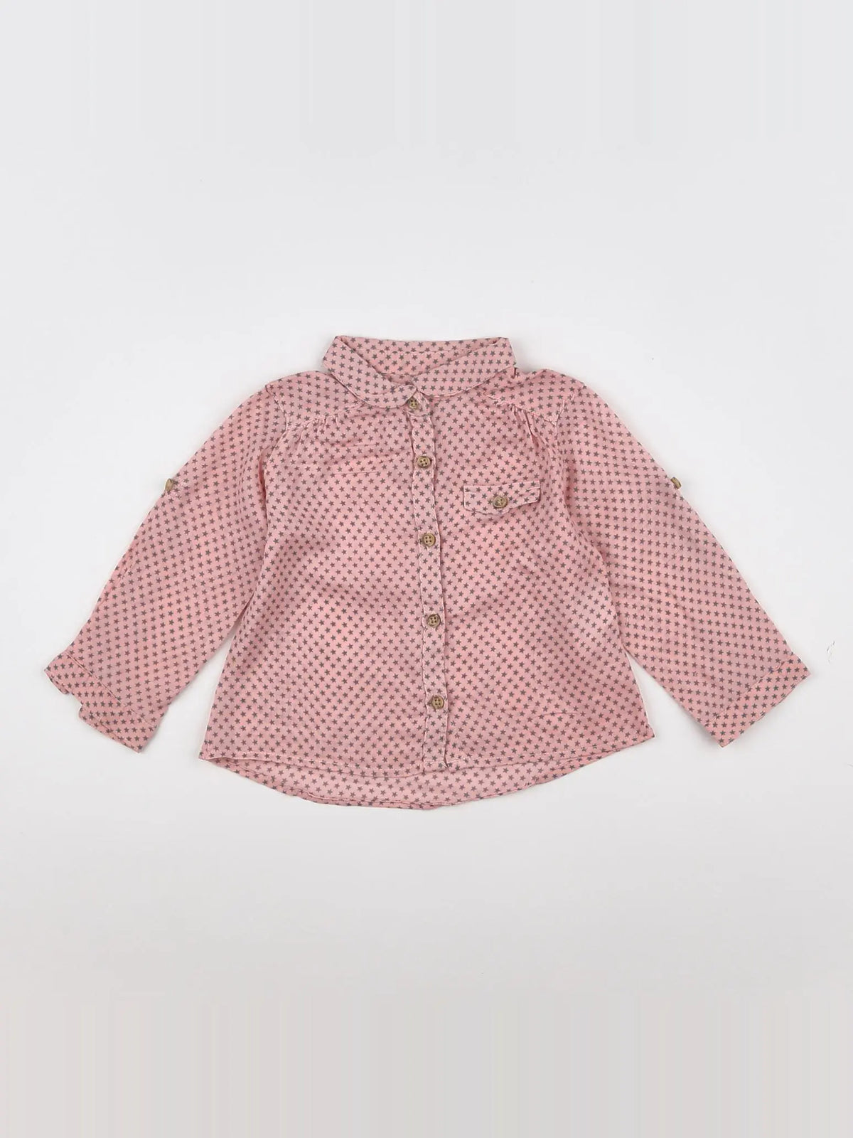 Zara - blouse rose - 6/9 mois