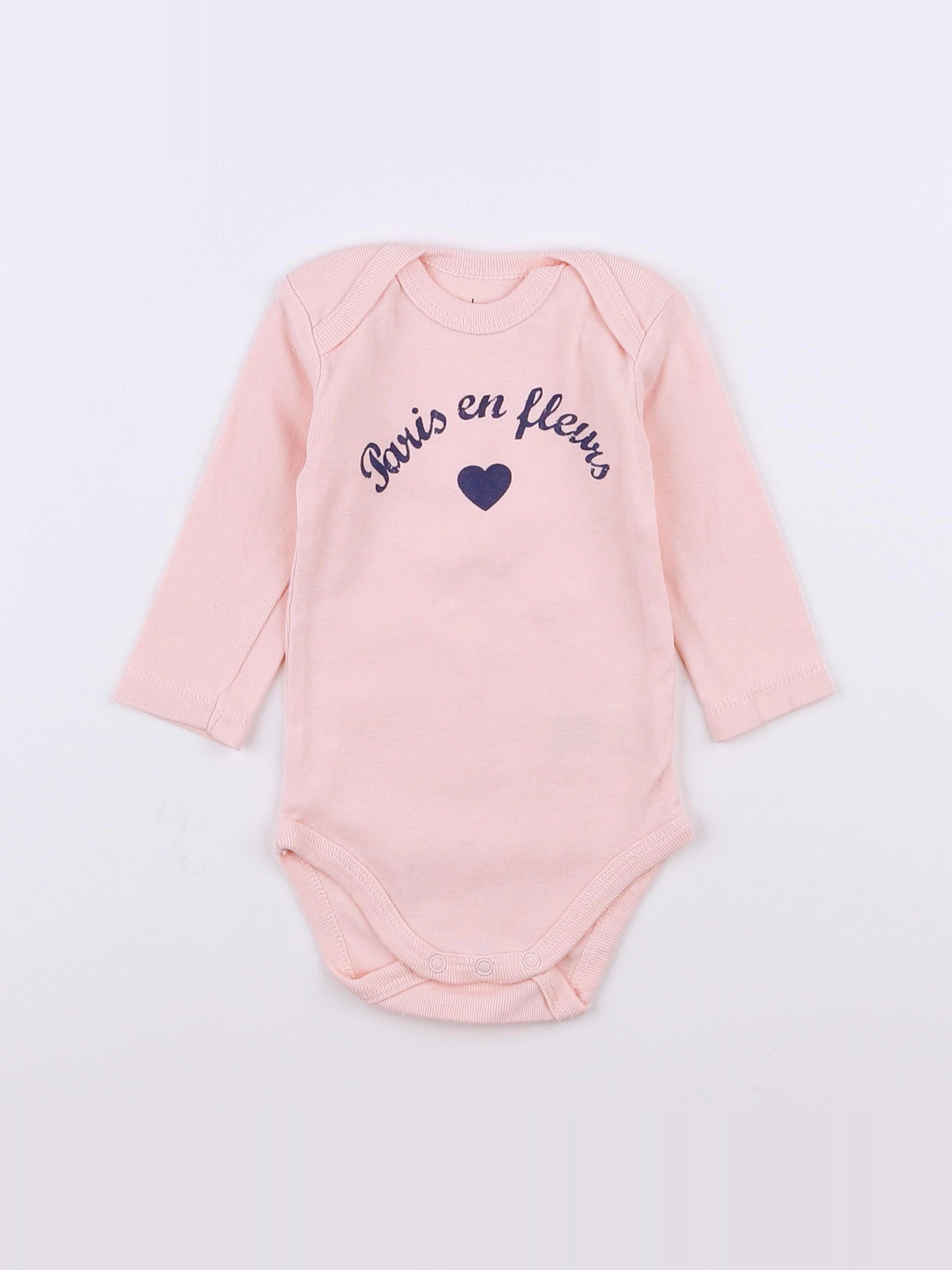 La Redoute - body rose - 3 mois