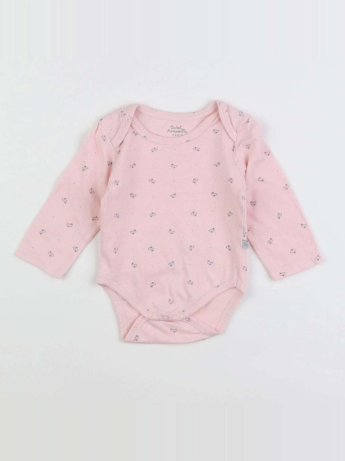 Cadet Rousselle - body rose - 3 mois