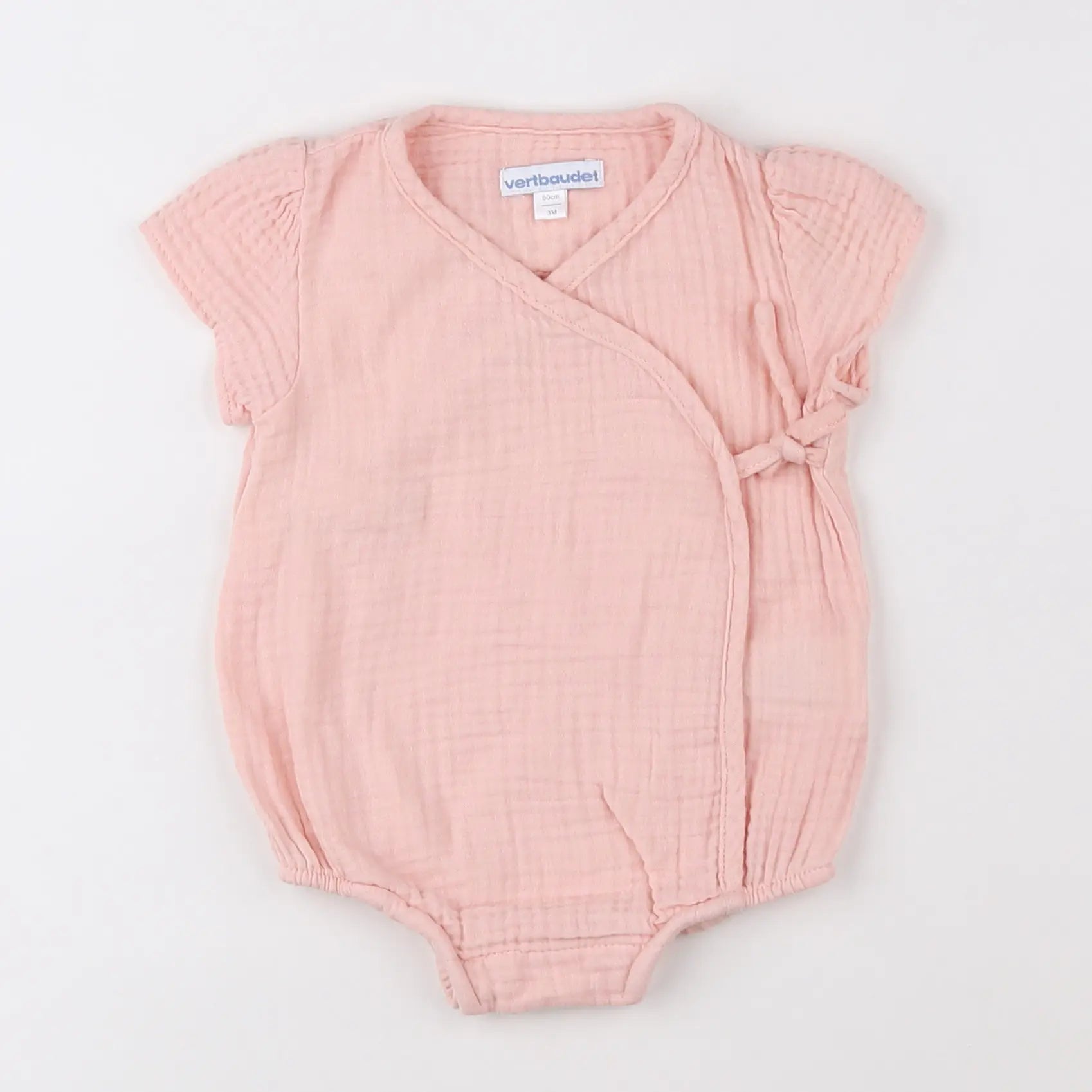 Vertbaudet - combinaison rose - 3 mois