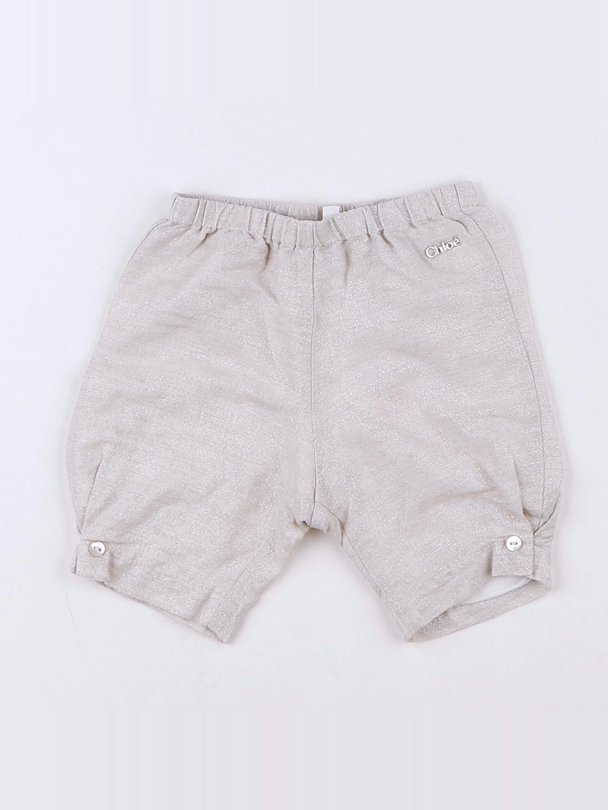 Chloé - pantalon beige, argent - 3 mois