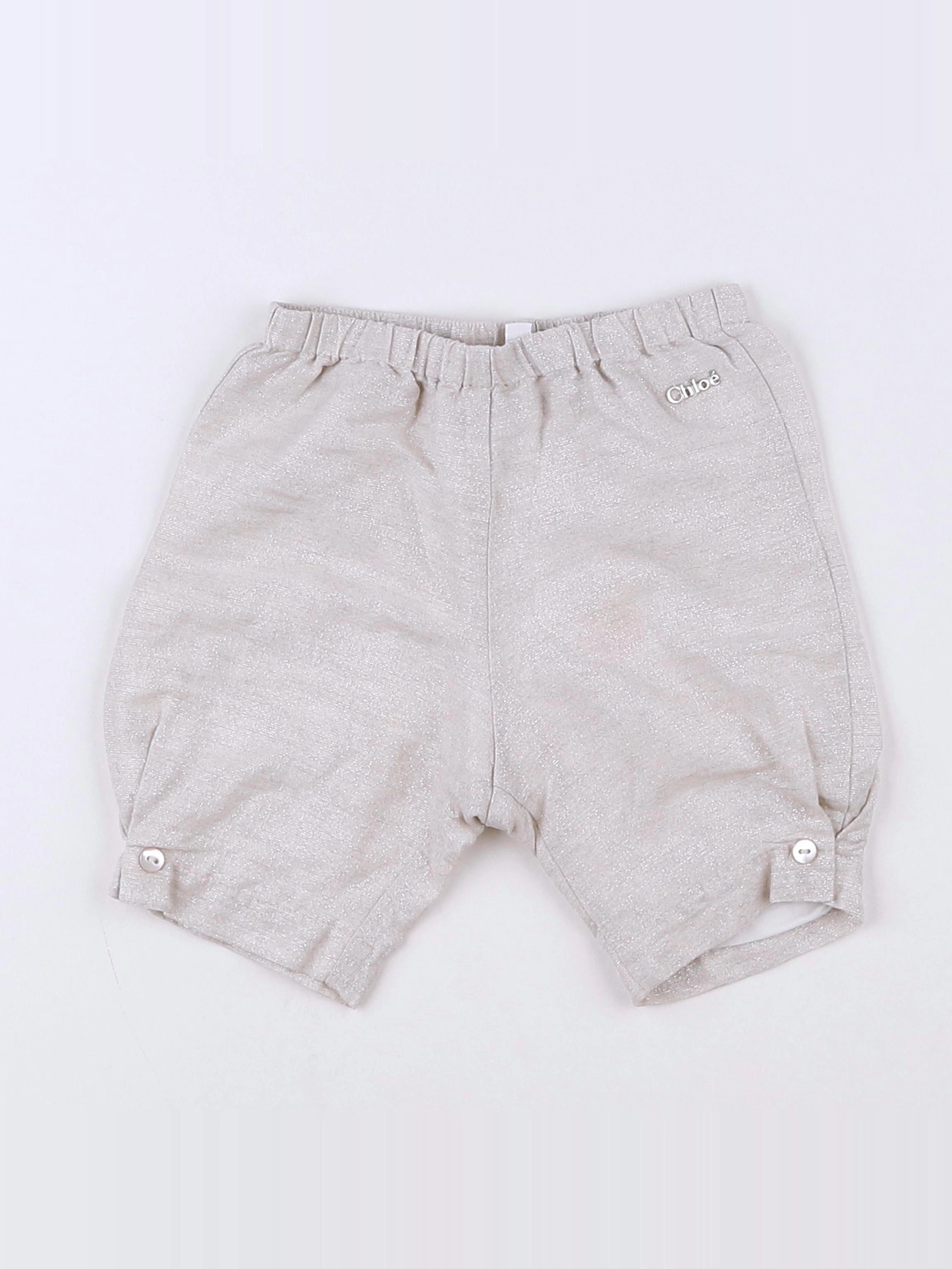 Chloé - pantalon beige, argent - 3 mois