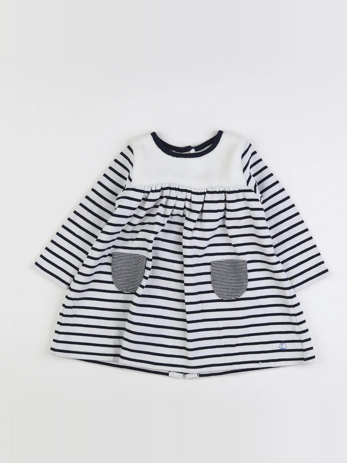 Petit Bateau - robe multicolore - 12 mois