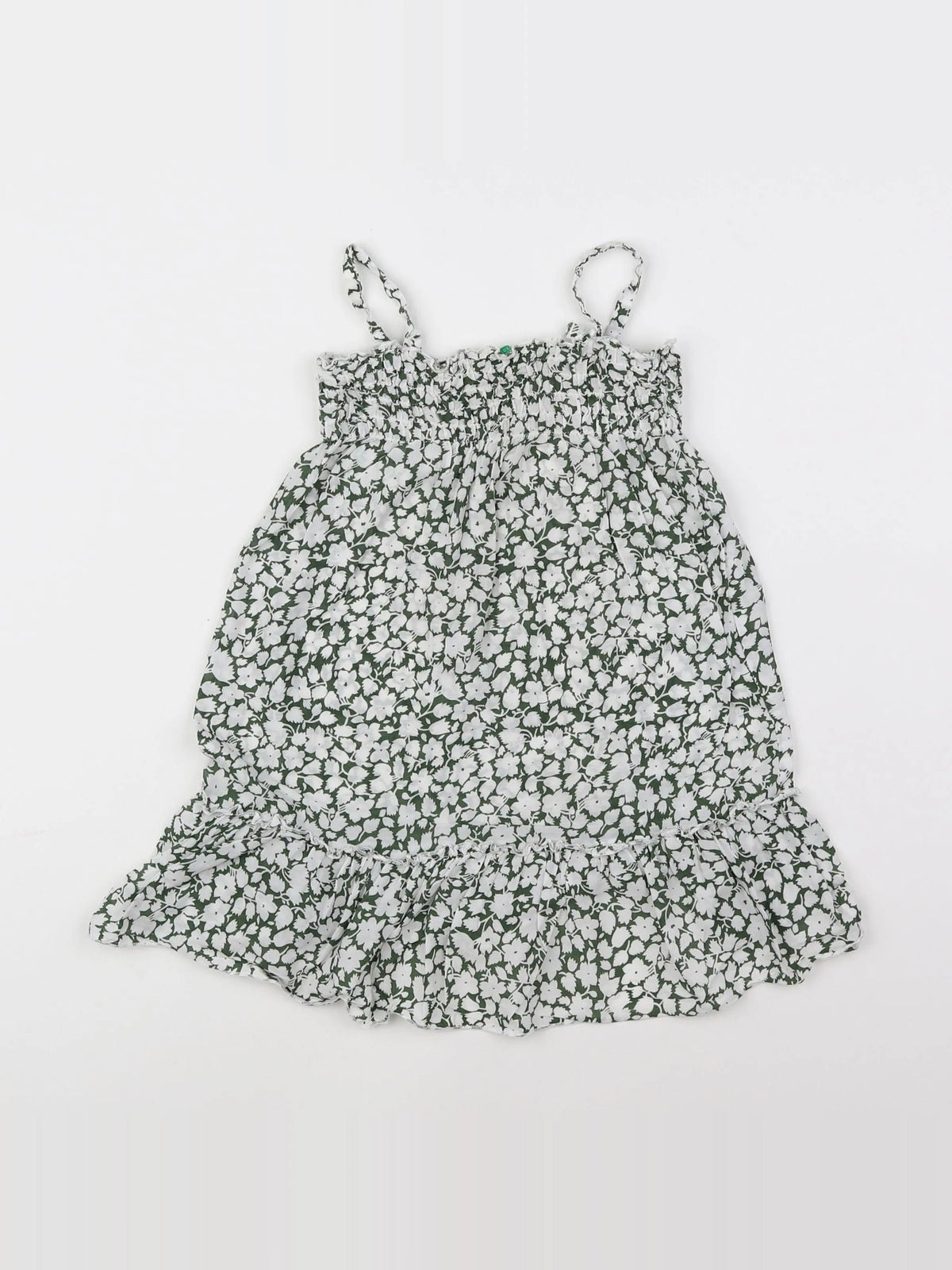 Benetton - robe vert - 9/12 mois