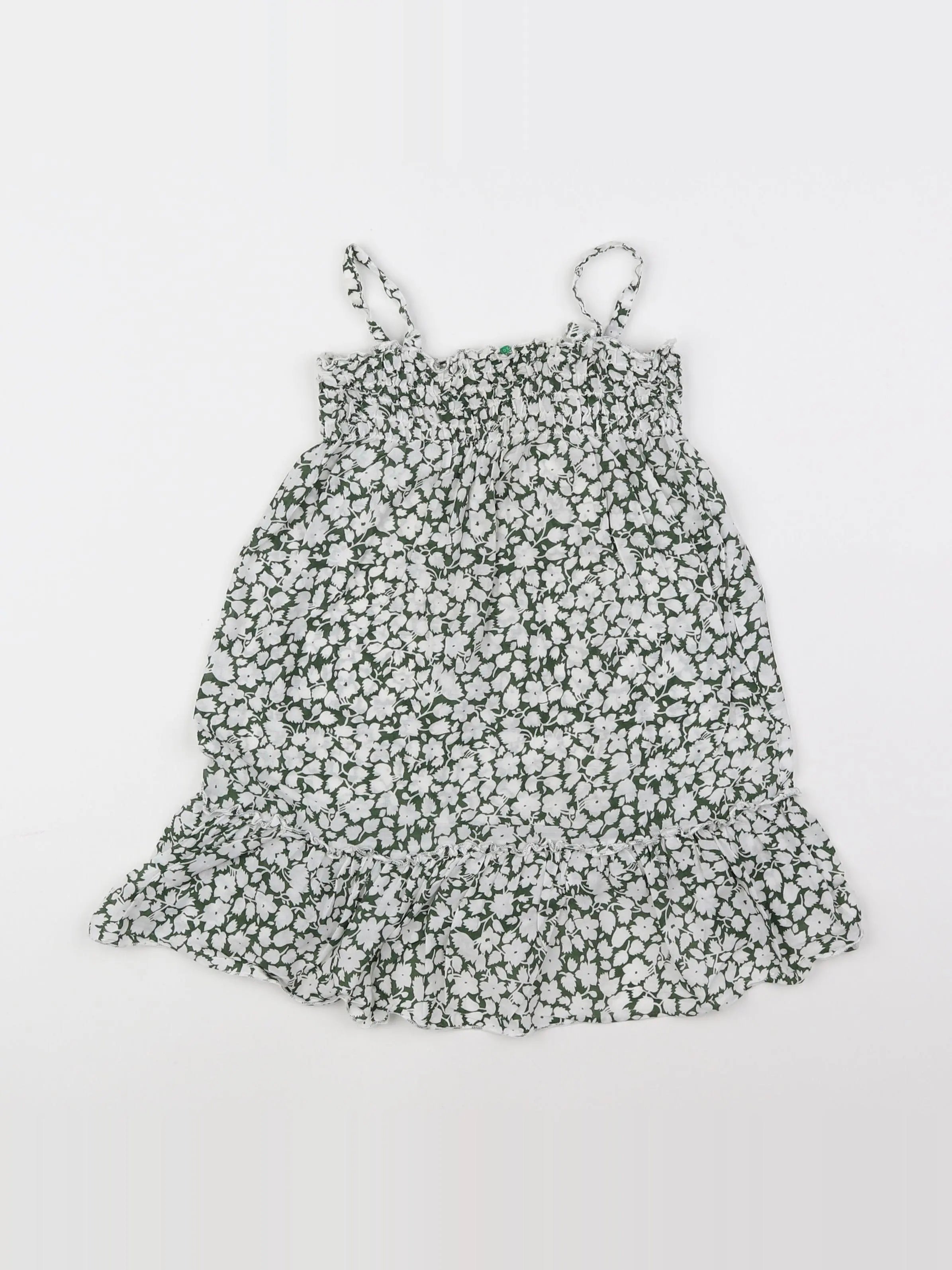 Benetton - robe vert - 9/12 mois