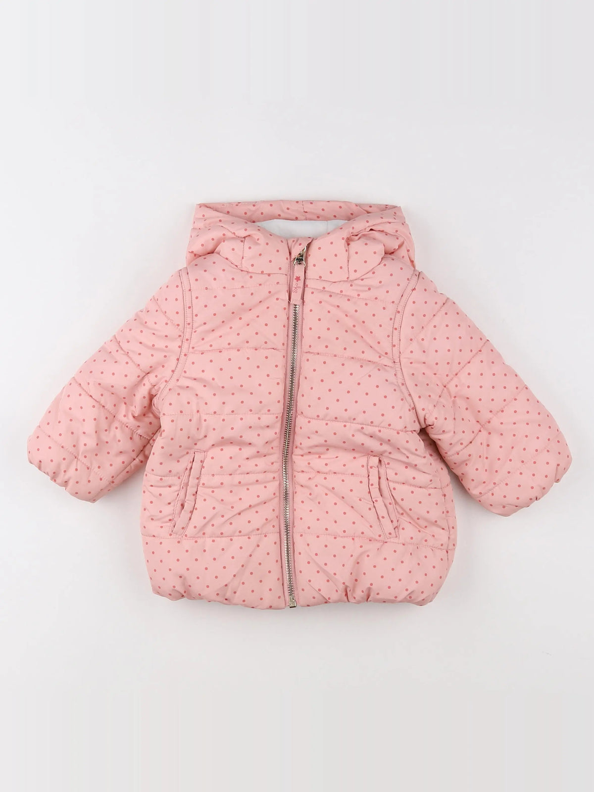 Noukie's - doudoune rose - 12 mois