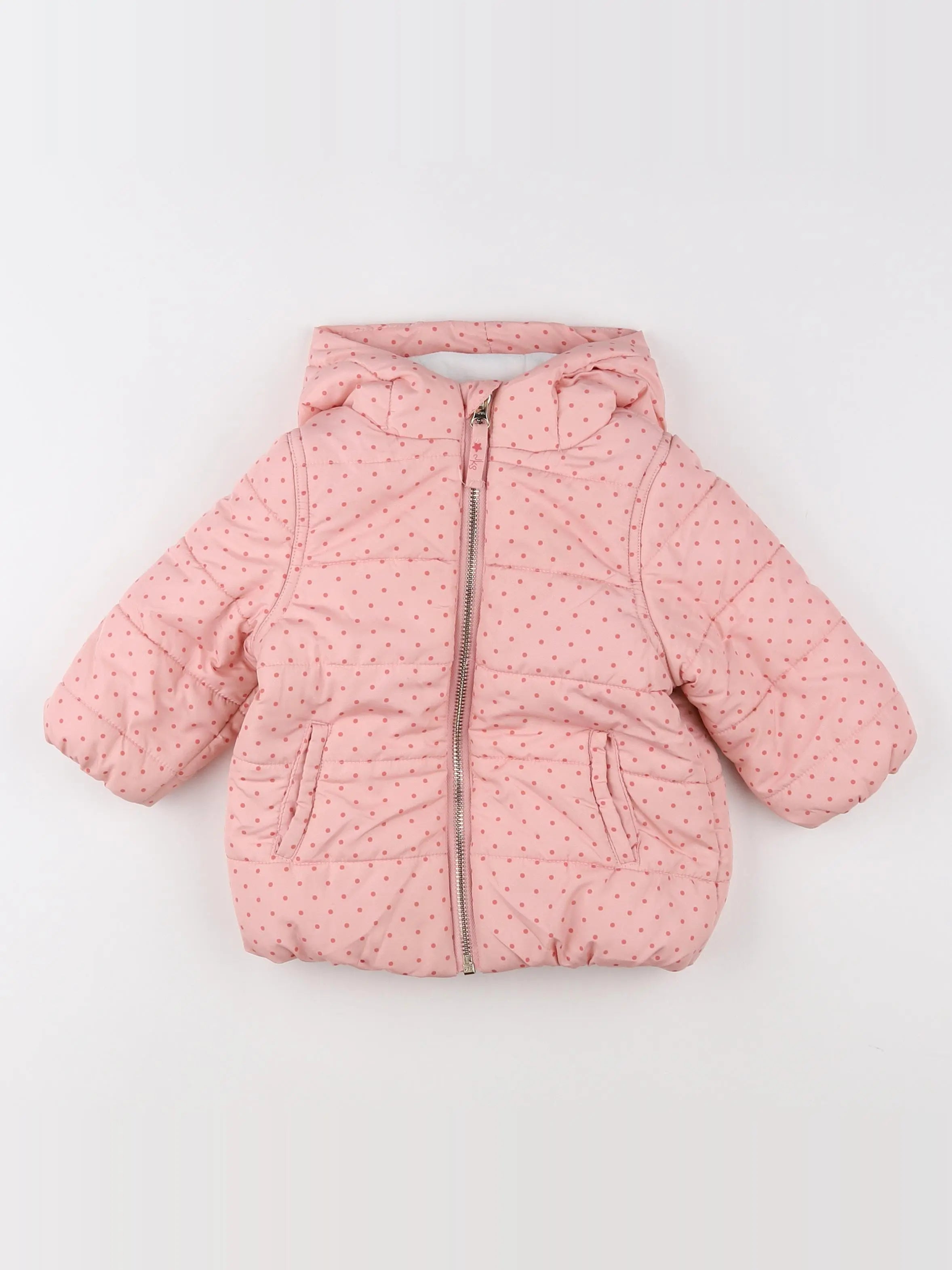 Noukie's - doudoune rose - 12 mois