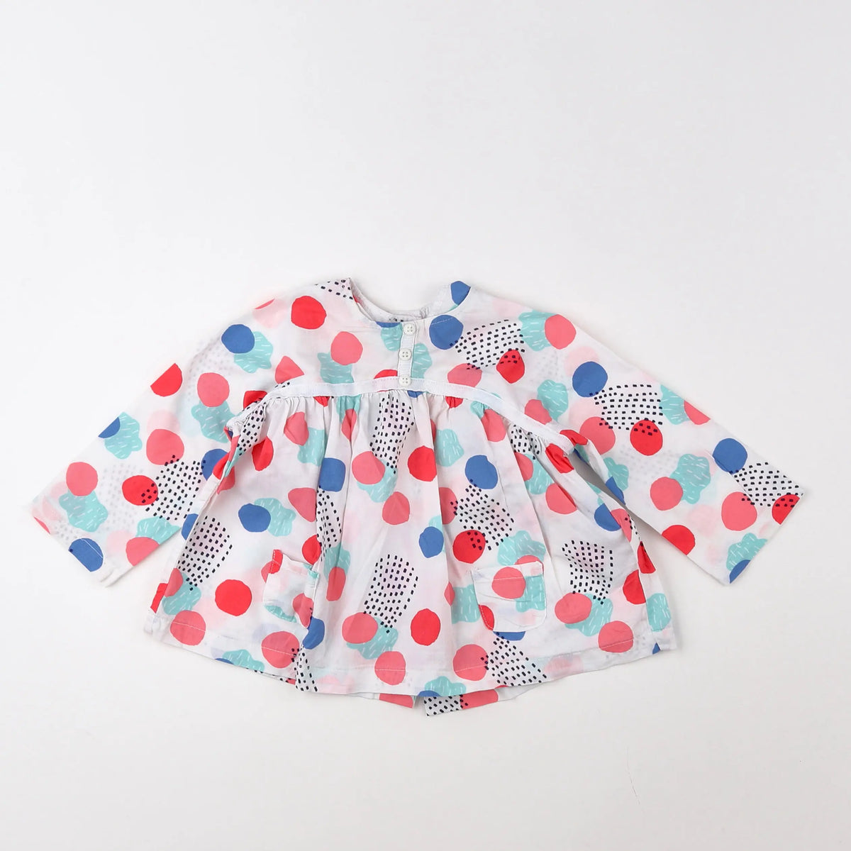 Vertbaudet - blouse multicolore - 9 mois