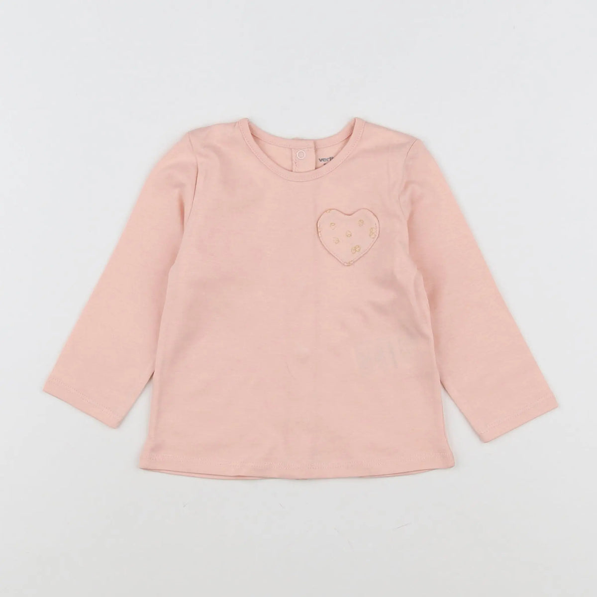 Vertbaudet - tee-shirt rose - 9 mois