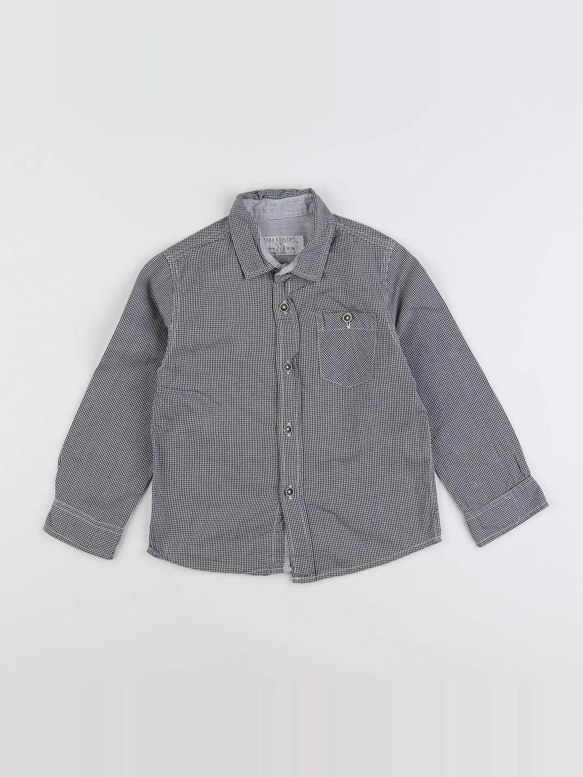Zara - chemise bleu - 2 ans