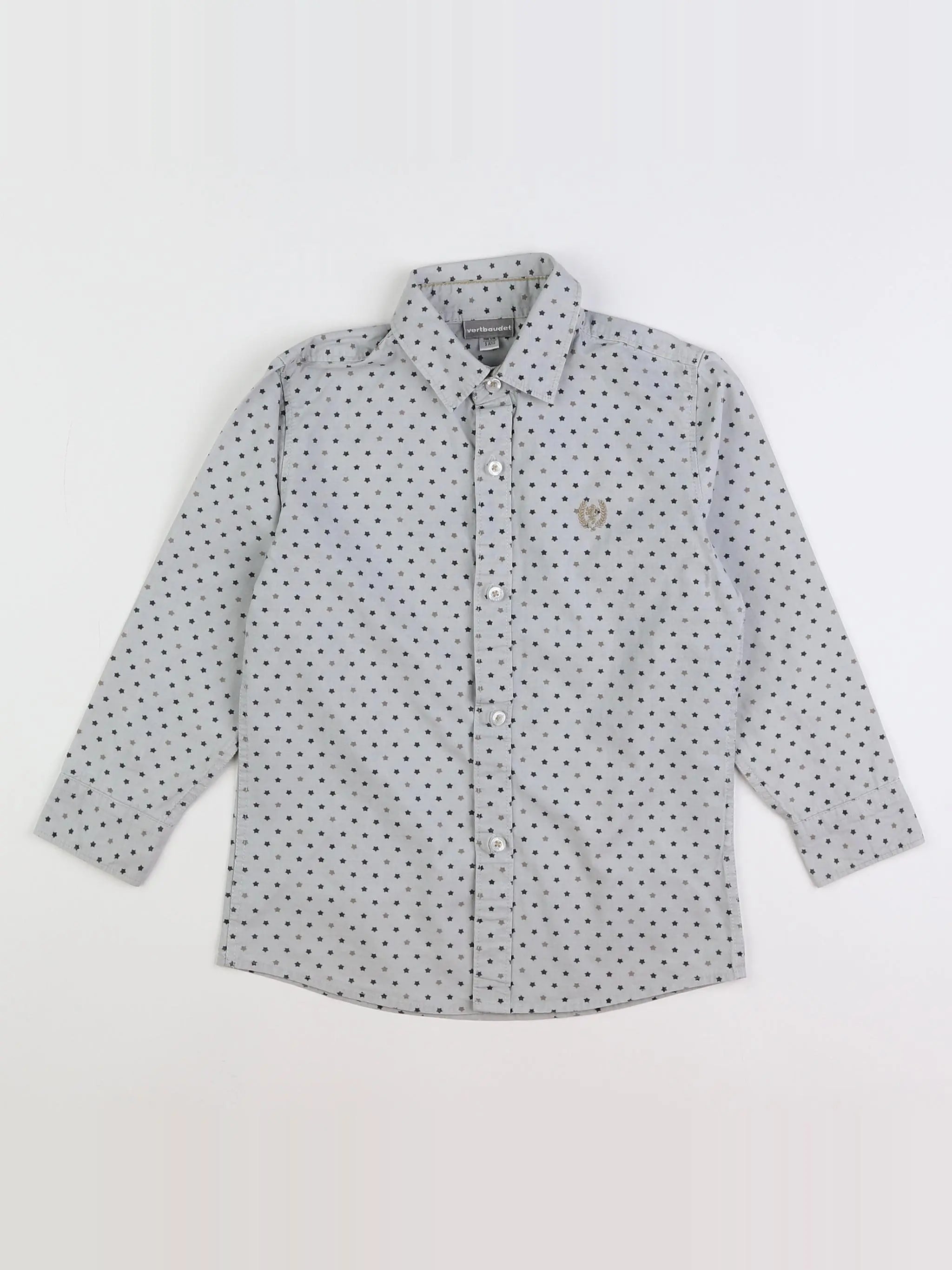 Vertbaudet - chemise gris - 5 ans
